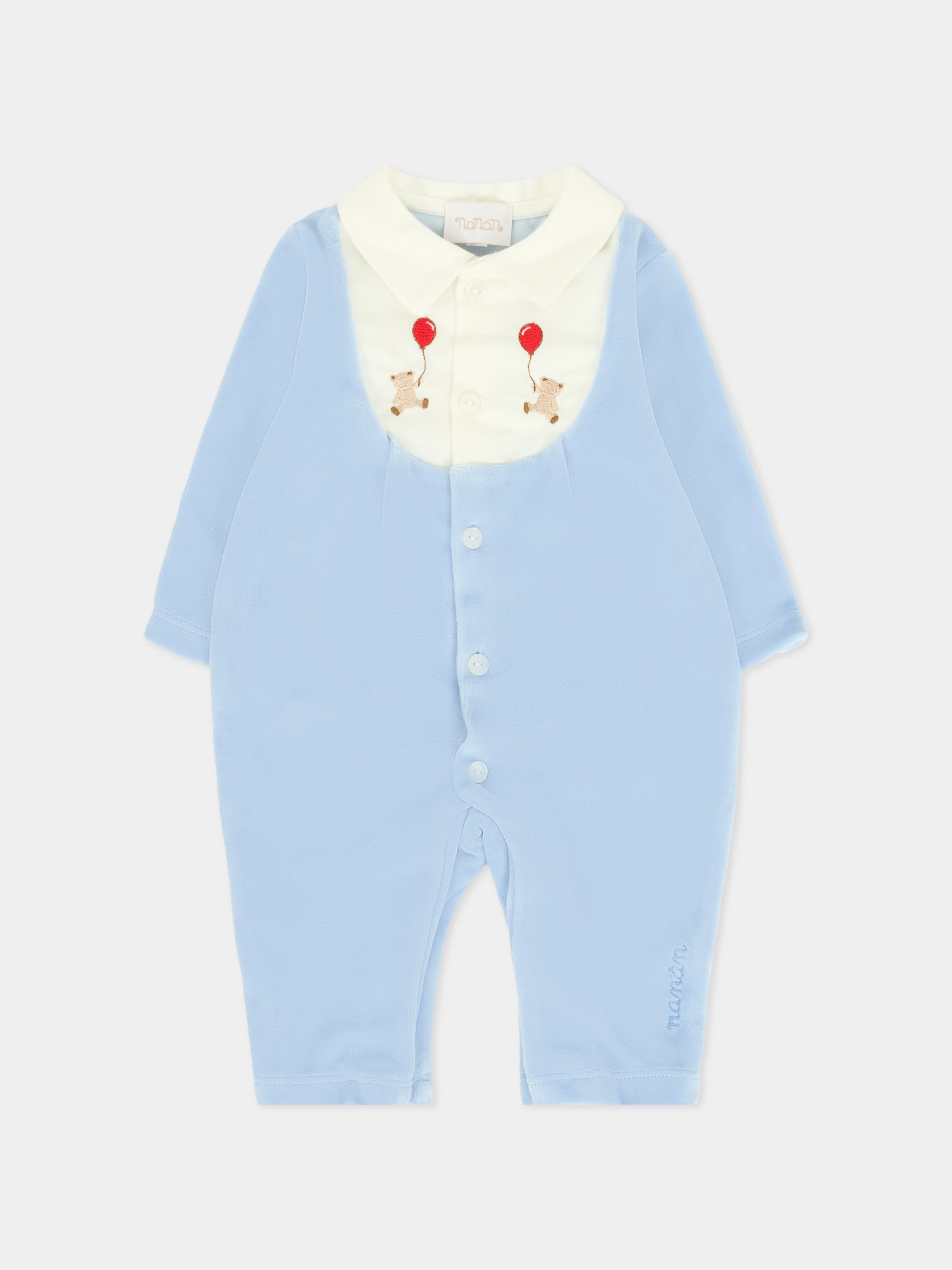 Tutina azzurra per neonato con orsetti,Nanán,I25130A