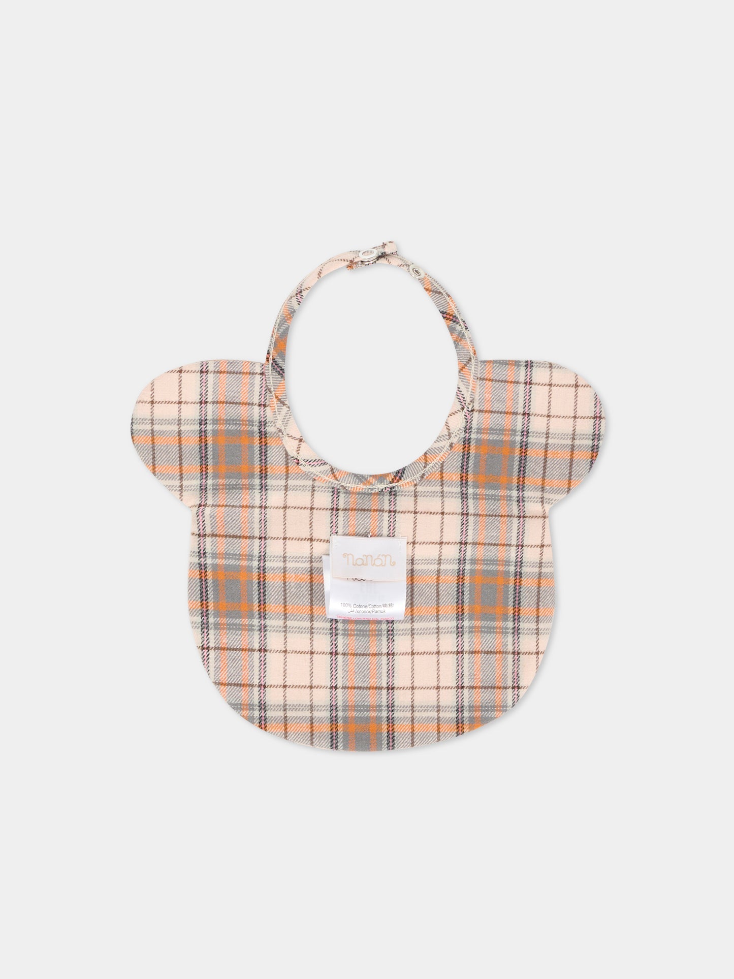 Bavaglino arancione per neonato con orsetto,Nanán,I25148AR