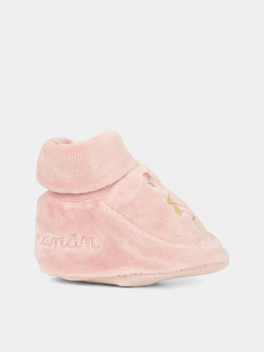 Babbucce rosa per neonata con ruota panoramica,Nanán,I25435R