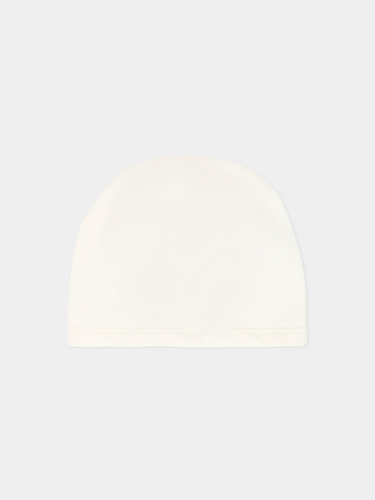 Cappello avorio per neonata con orsetto,Nanán,I25446B