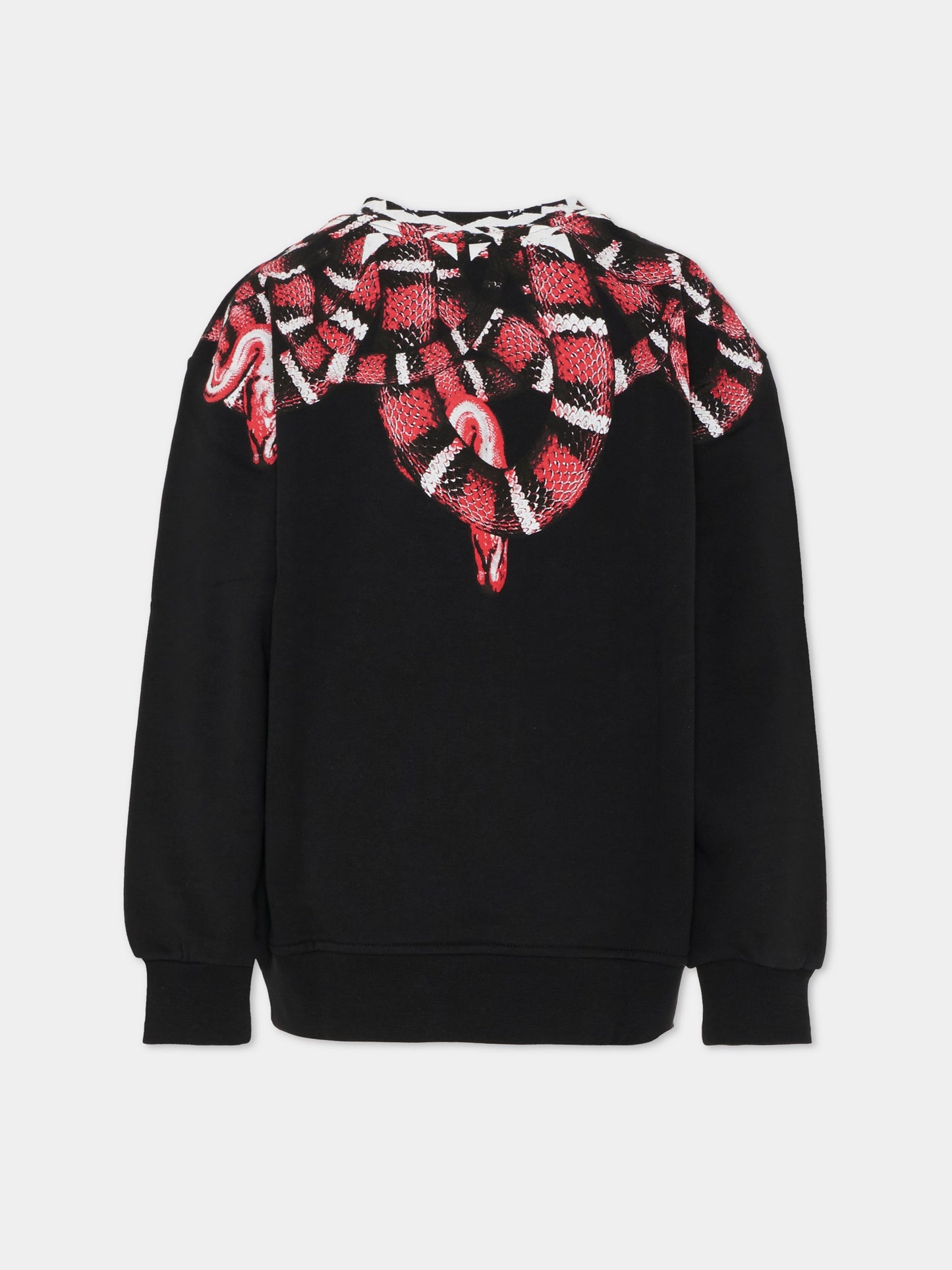 Felpa nera per bambino con serpente,County Of Milan Kids,F5CMJBSW104 110