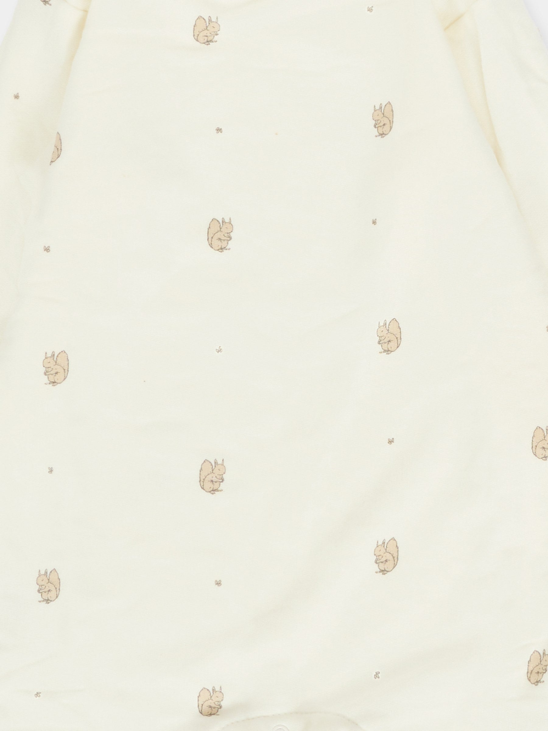 Tutina avorio per neonati con scoiattoli,Bamboom,1043 PRINT SQUIRREL