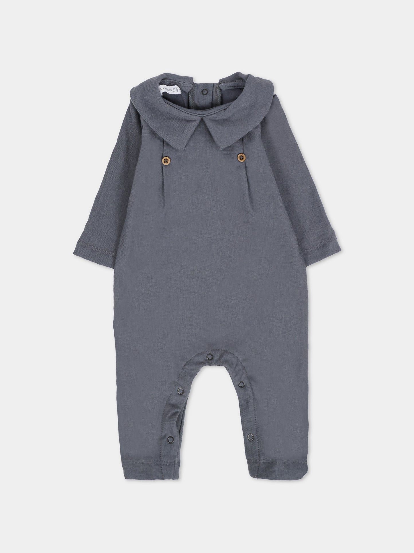 Tutina blu per neonati con bottoni,Bamboom,1044 MIDNIGHT BLUE