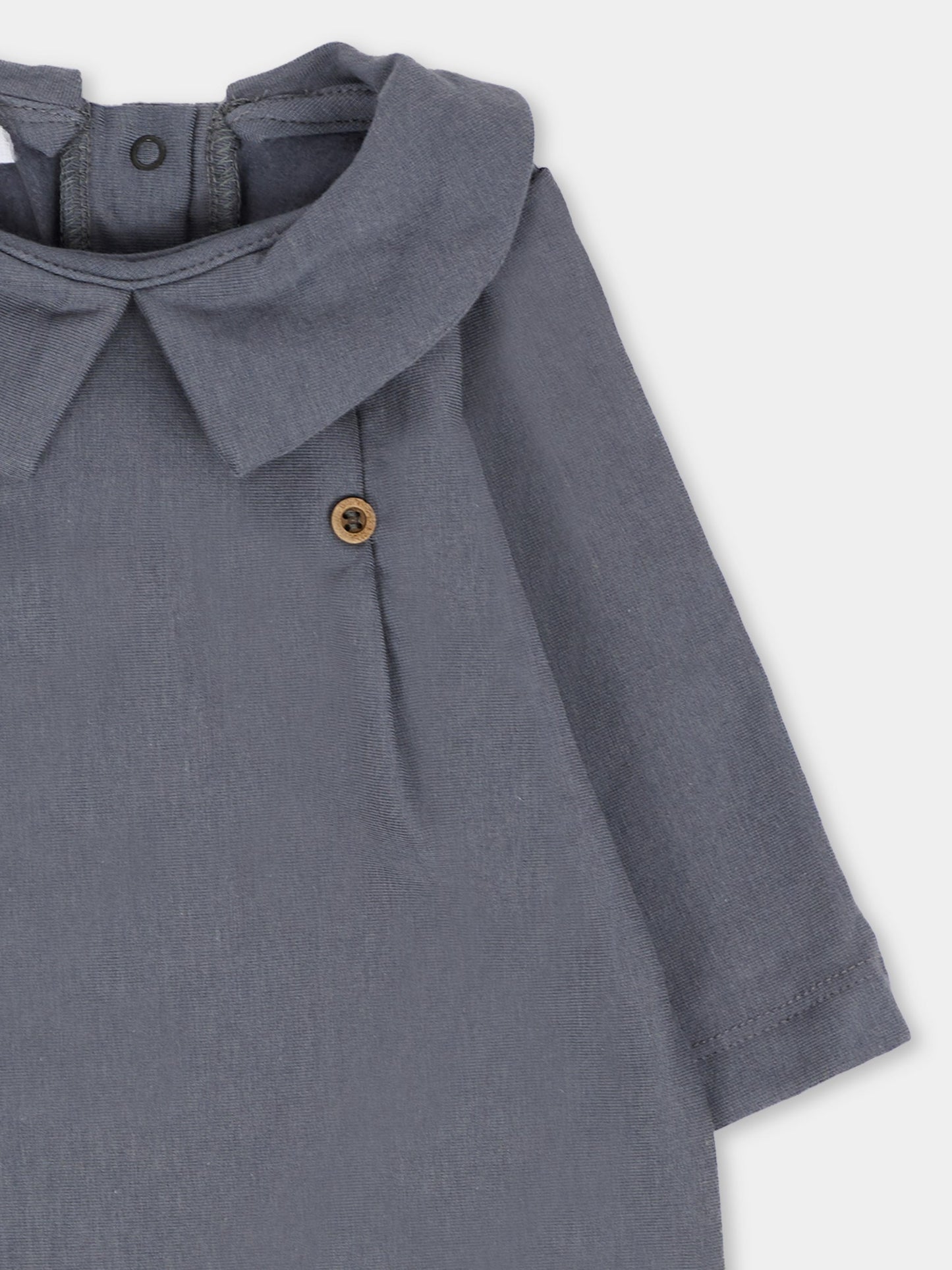 Tutina blu per neonati con bottoni,Bamboom,1044 MIDNIGHT BLUE