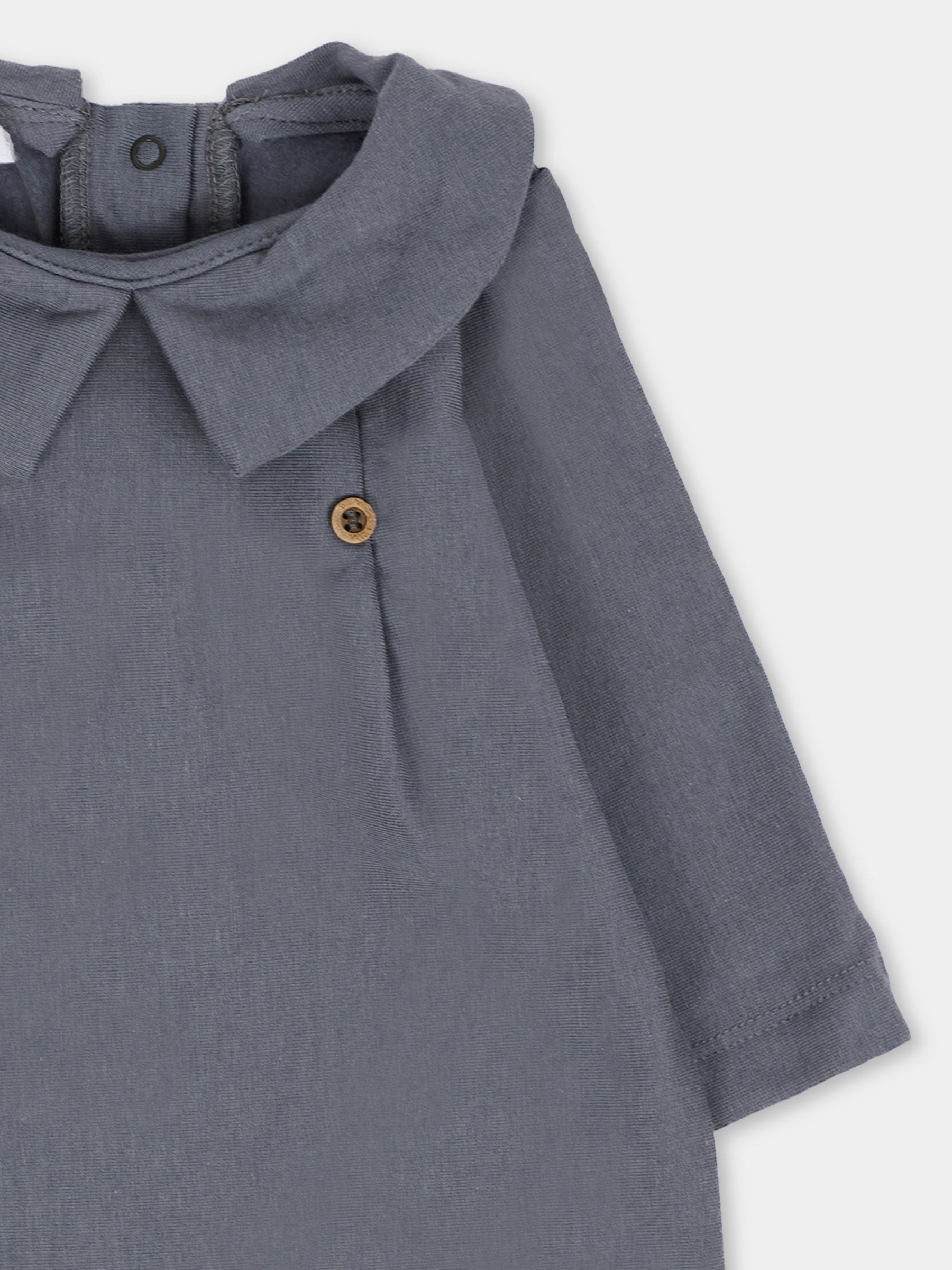 Tutina blu per neonati con bottoni,Bamboom,1044 MIDNIGHT BLUE