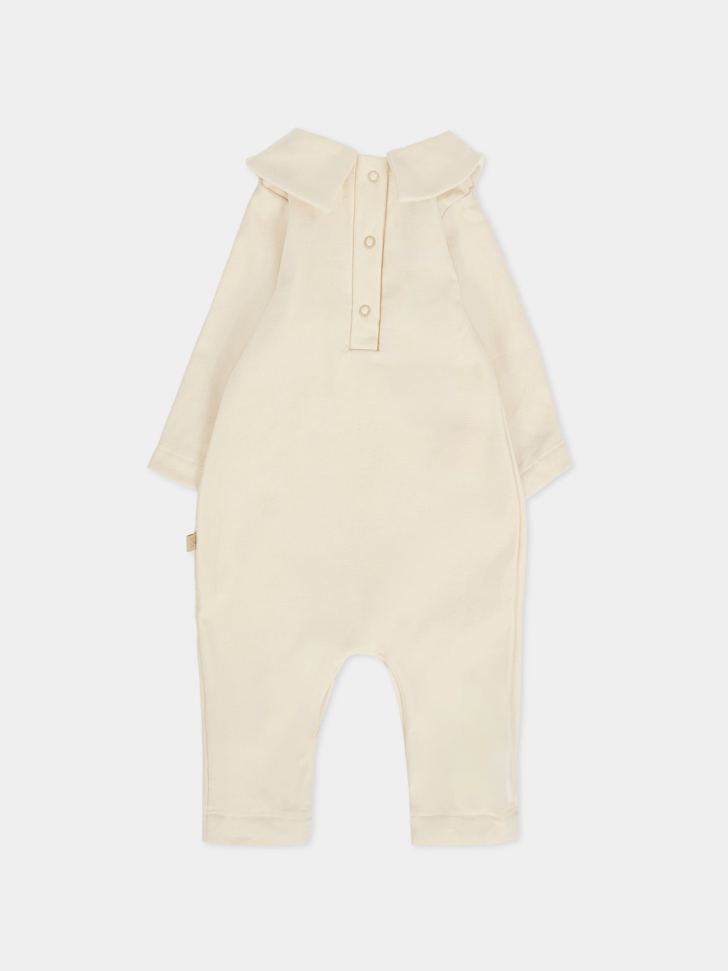 Tutina avorio per neonati con bottoni,Bamboom,1044 WARM WHITE