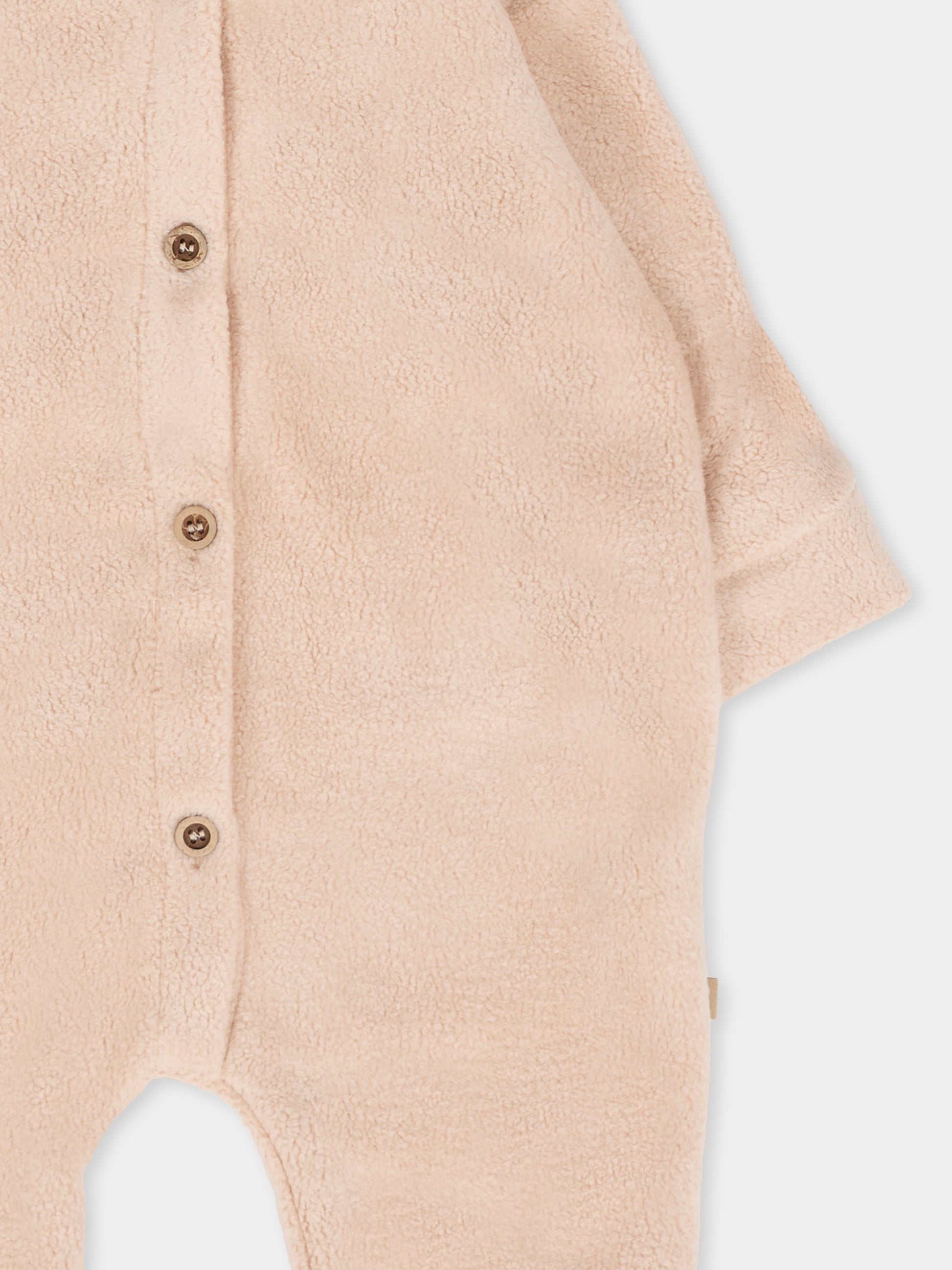 Tutina rosa per neonata con cappuccio,Bamboom,1066 VINTAGE PINK