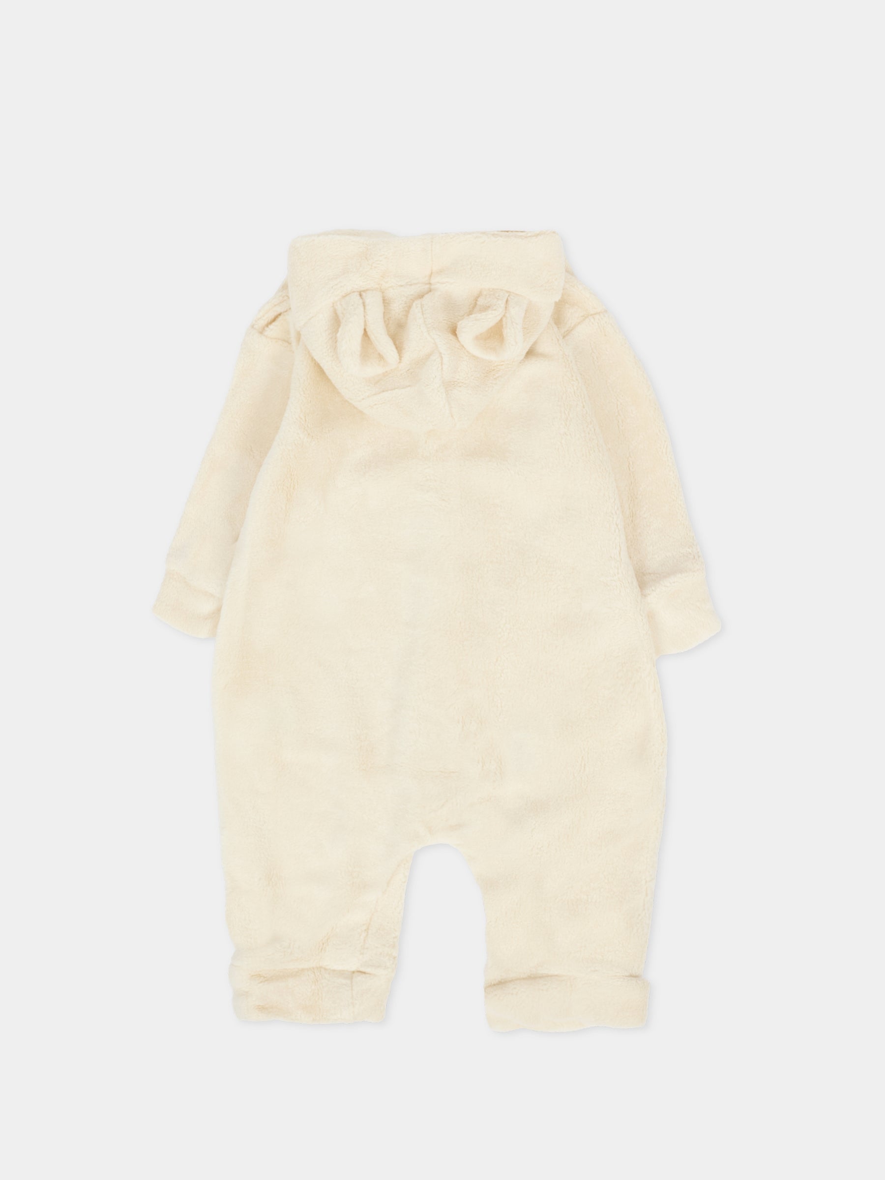 Tutina avorio per neonati con cappuccio,Bamboom,1066 WARM WHITE