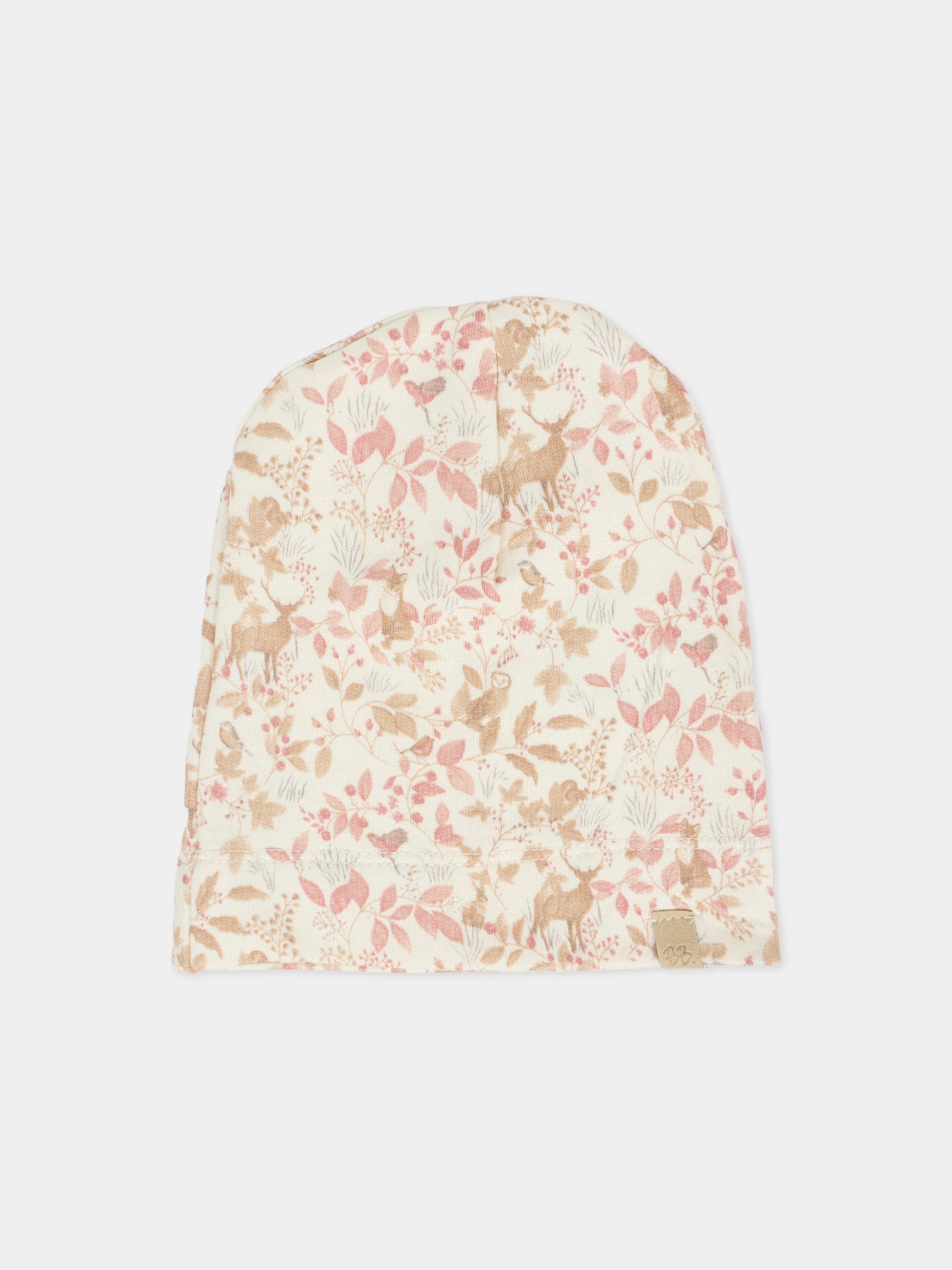 Berretto multicolor per neonati con stampa foresta,Bamboom,1077 AUTUMN FOREST