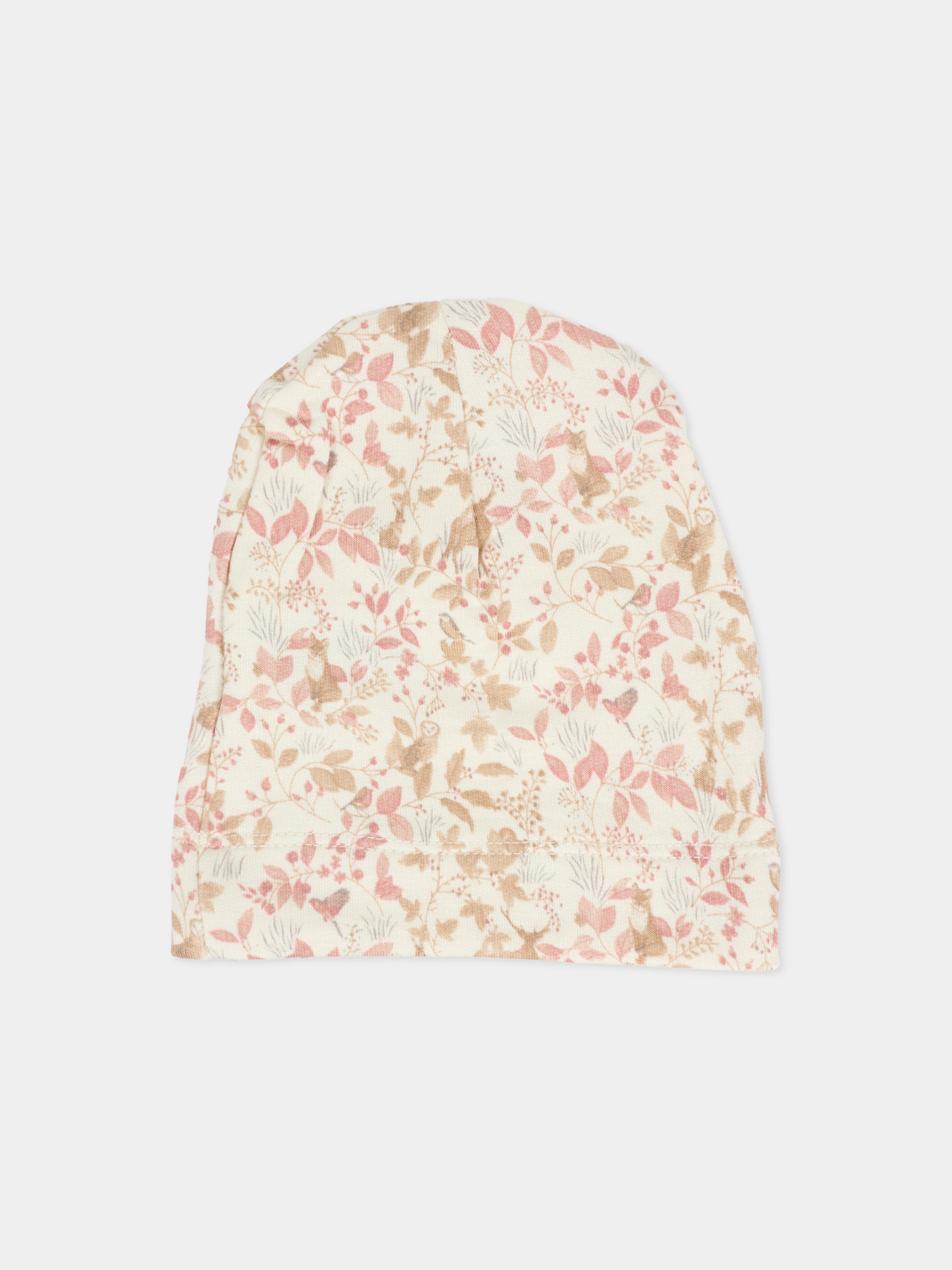 Berretto multicolor per neonati con stampa foresta,Bamboom,1077 AUTUMN FOREST