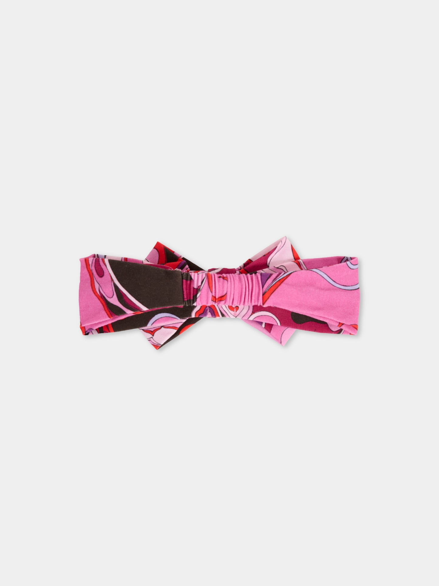Fascia fucsia per neonata con stampa marmo,Emilio Pucci Junior,PX0043 Z3344 513RO