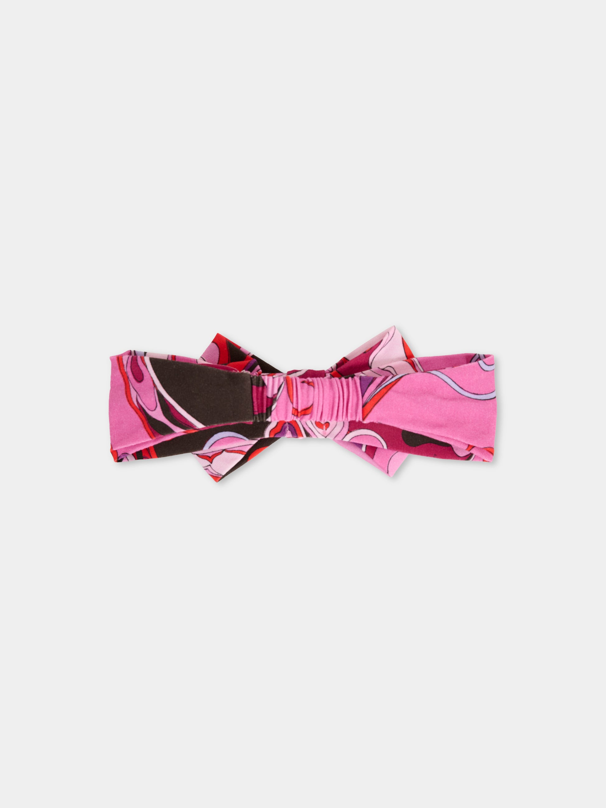 Fascia fucsia per neonata con stampa marmo,Emilio Pucci Junior,PX0043 Z3344 513RO