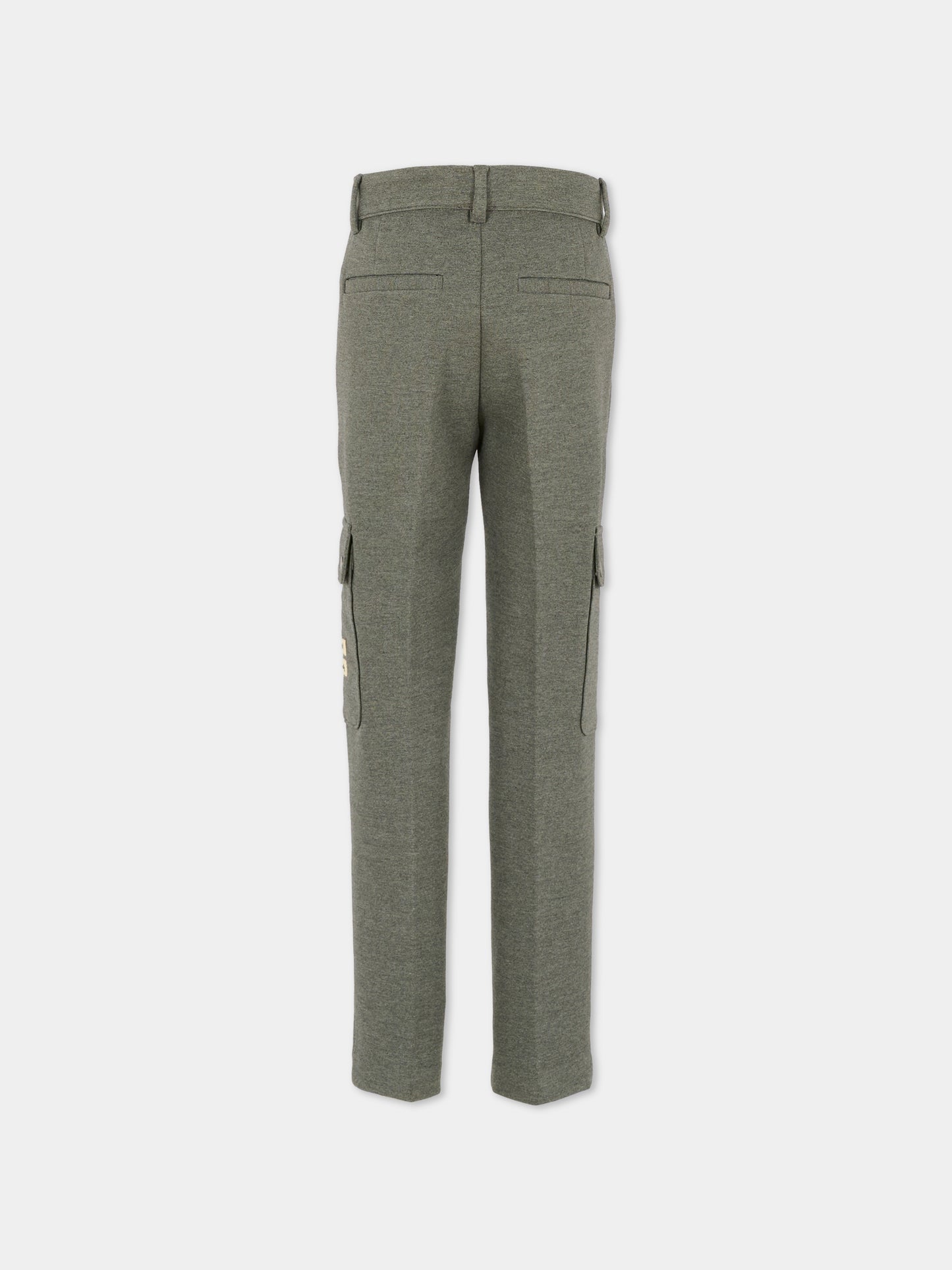 Pantaloni grigi per bambino con logo,Givenchy Kids,H30927 A83