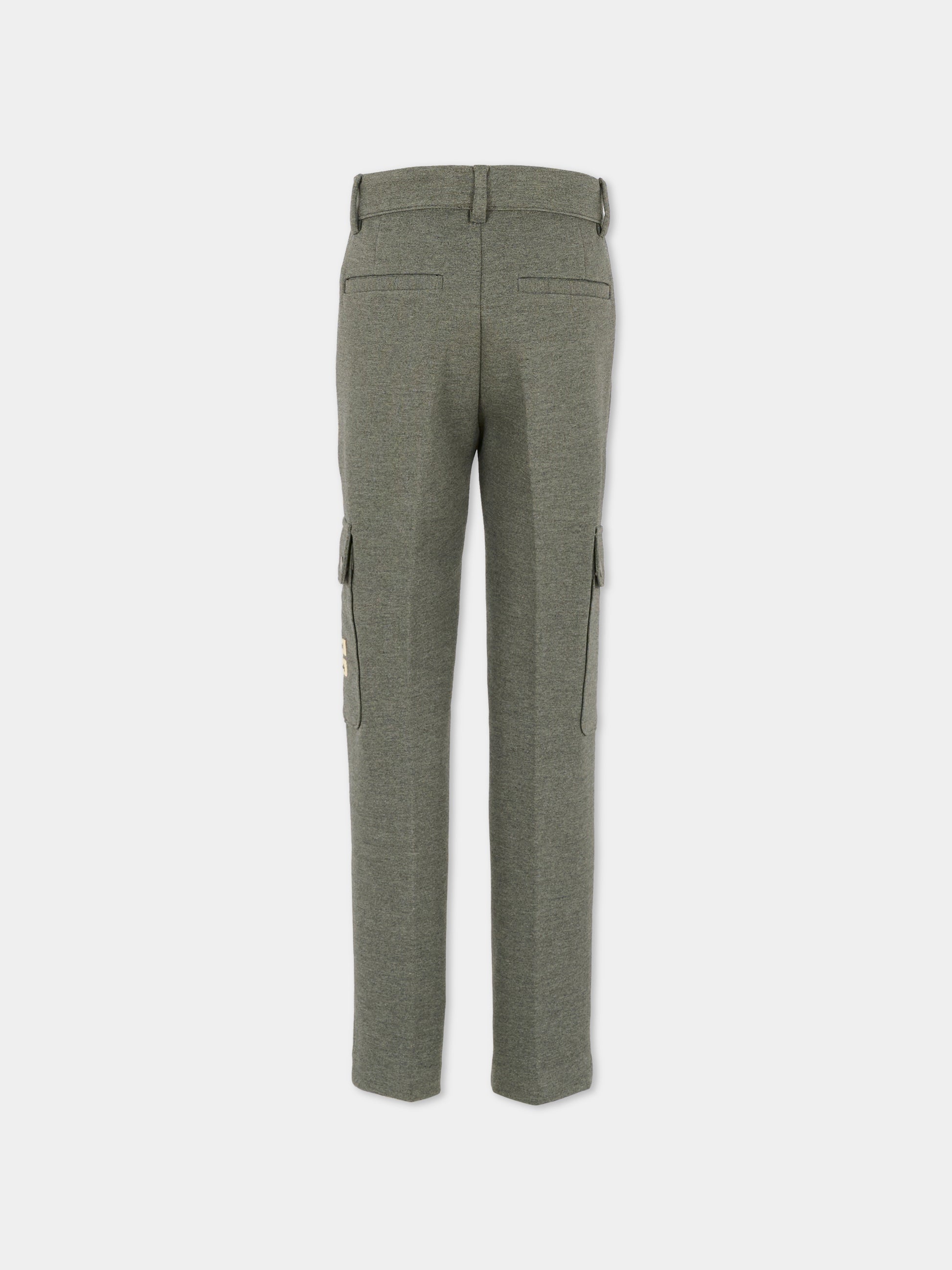 Pantaloni grigi per bambino con logo,Givenchy Kids,H30927 A83
