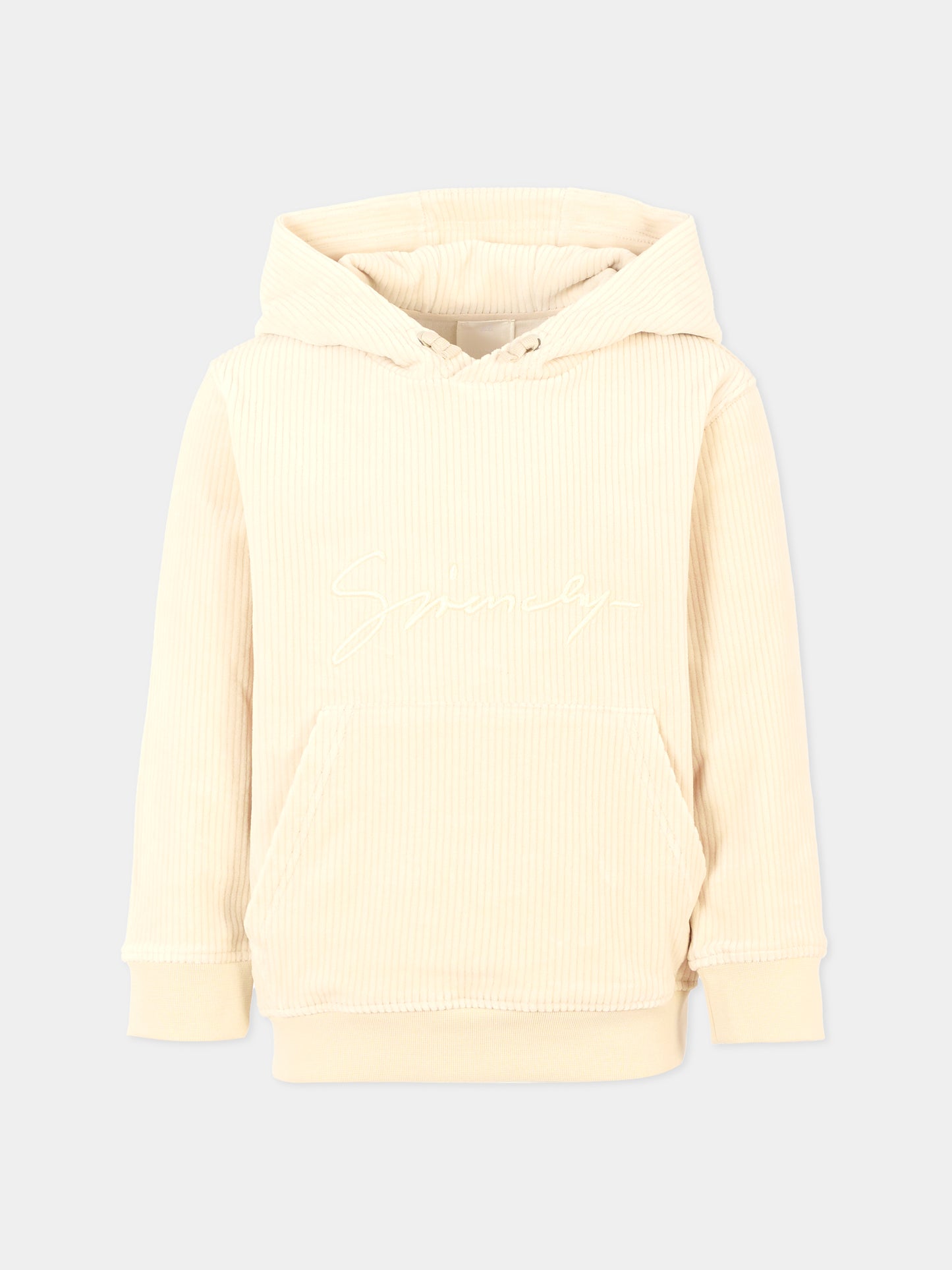 Felpa avorio per bambina con logo,Givenchy Kids,H30940 184
