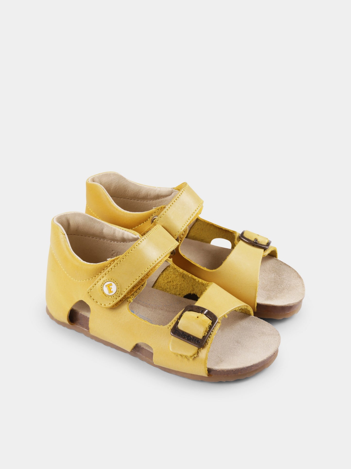 Sandali Bea gialli per neonato e bambino,Falcotto,001 1500737 01 0G04 BEA