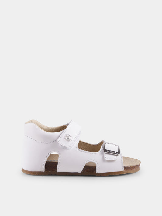 Sandali Bea bianchi per neonata e bambina,Falcotto,001 1500737 03 0N01 BEA
