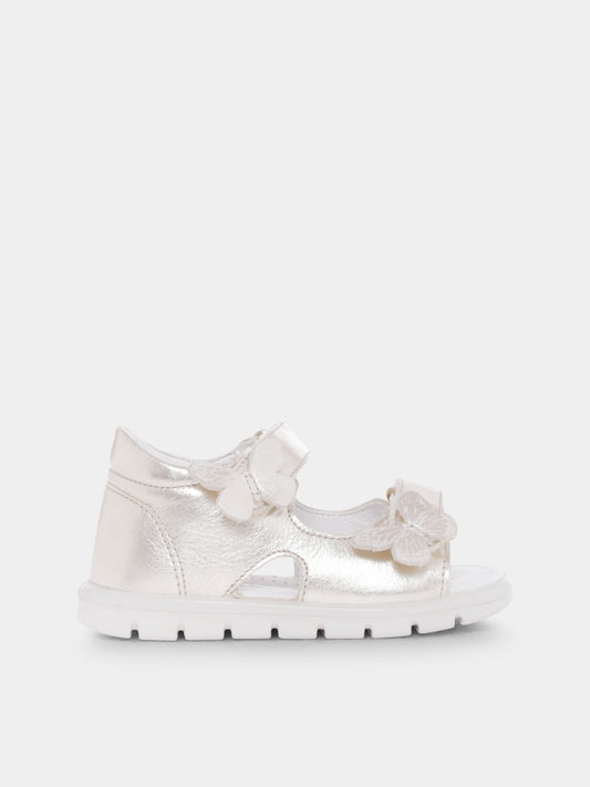 Sandali Pules oro per neonata e bambina con farfalla,Falcotto,001 1501120 02 0Q06 PULES
