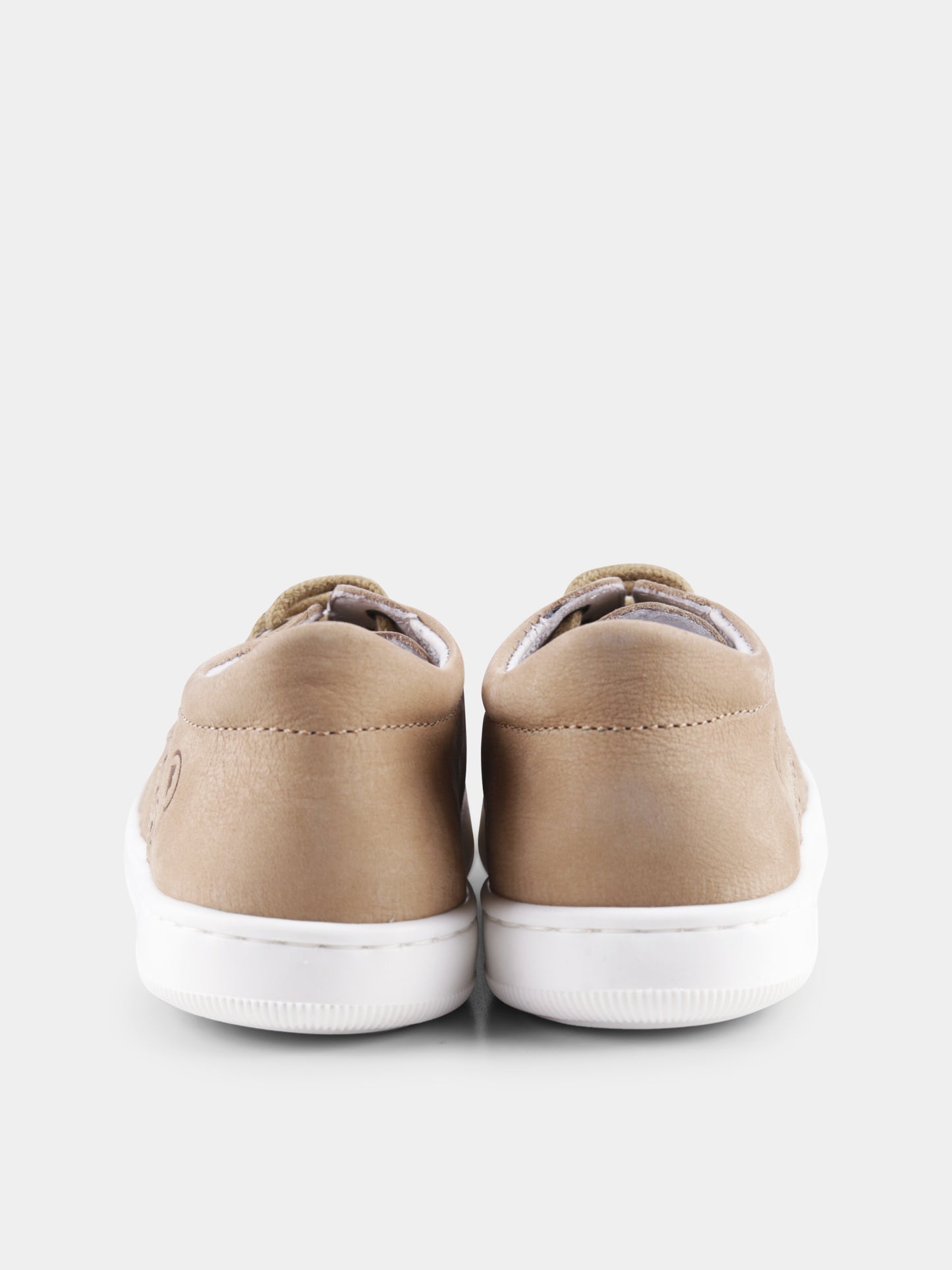 Brown lace-ups for baby boy and boy