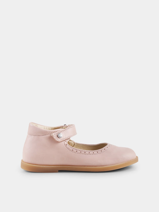 Pink ballet flats for baby girl and girl