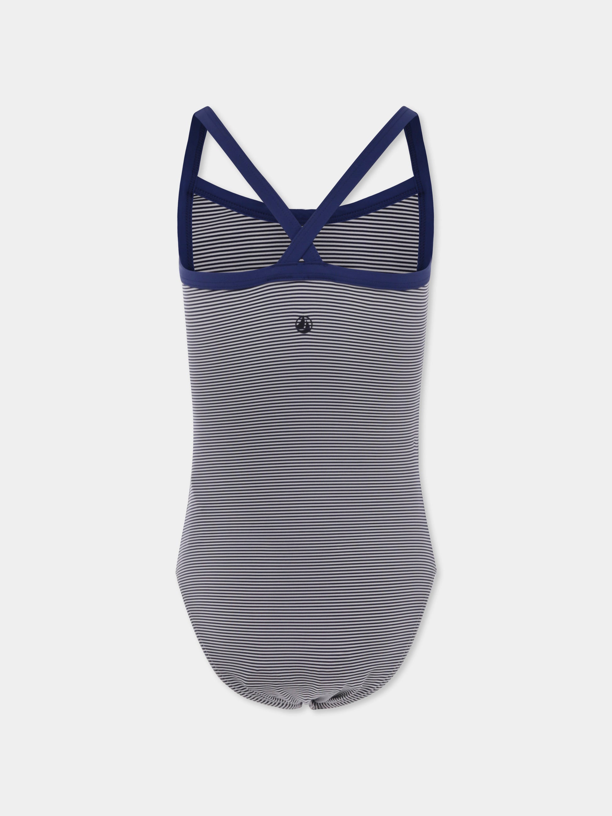 Costume intero blu per bambina,Petit Bateau,A09L2 MED/MA 01