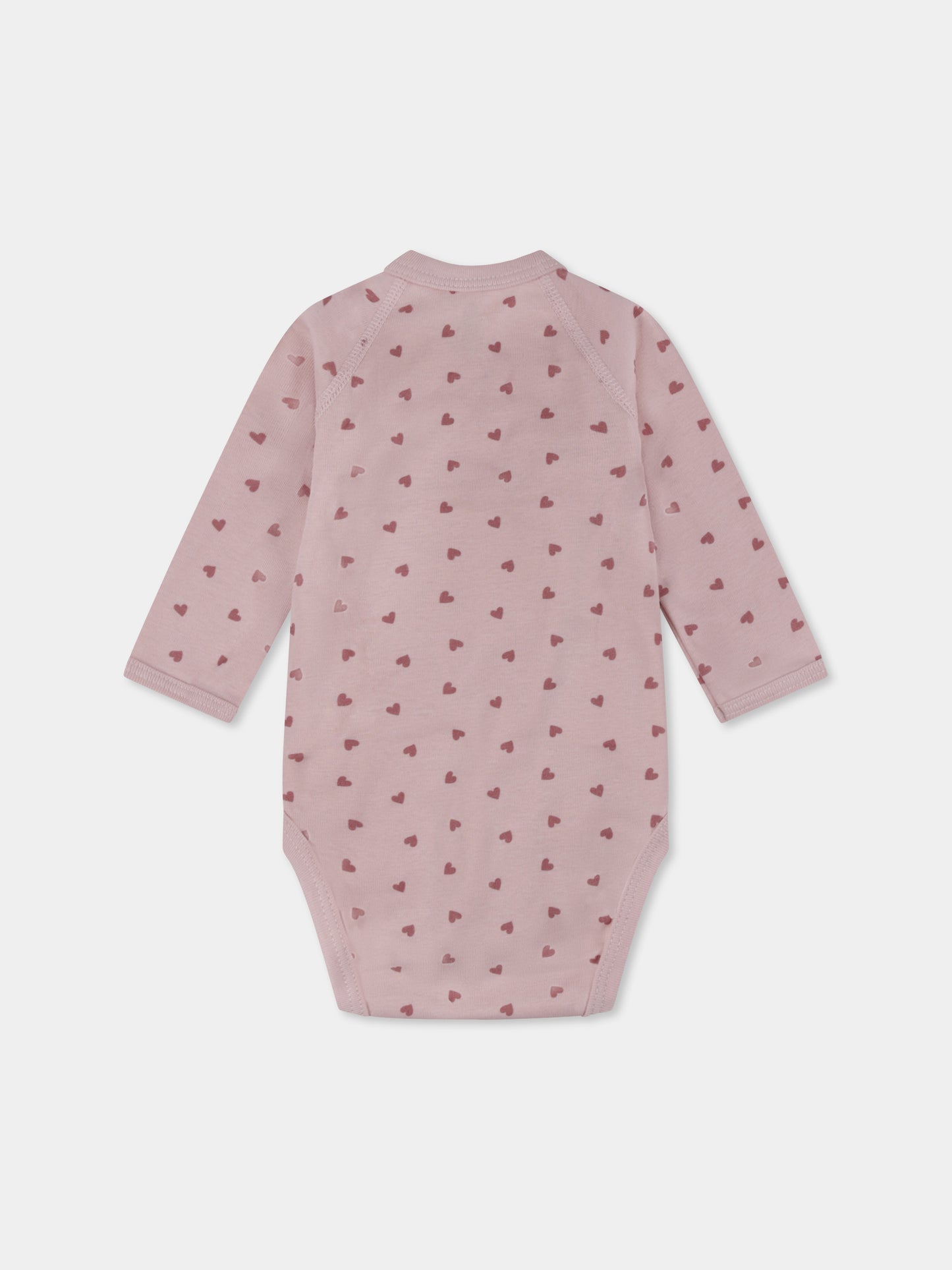 Set body multicolor per neonata con cuori e righe,Petit Bateau,A0ATI 98