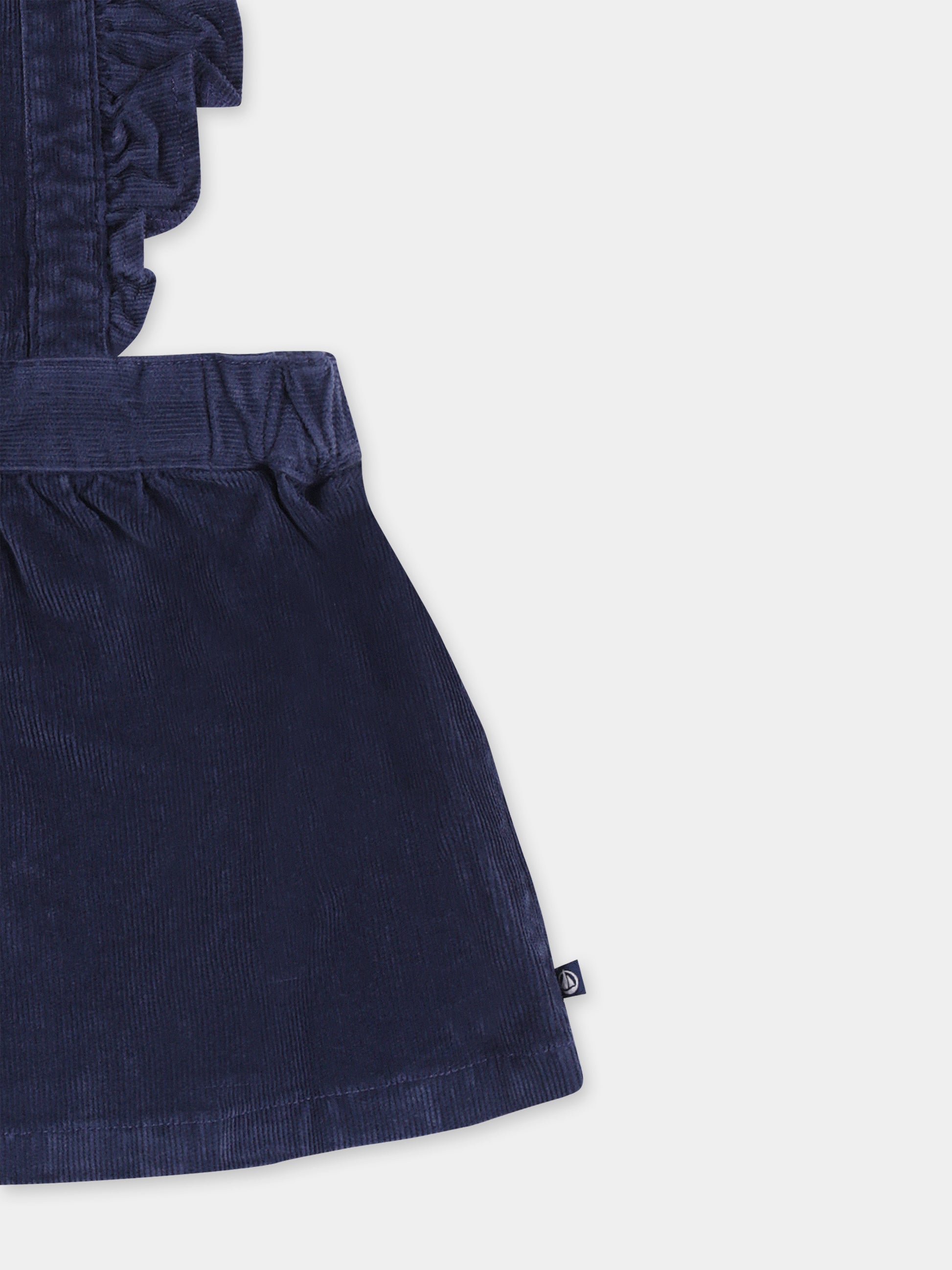 Salopette blu per neonata,Petit Bateau,A0AYR 01