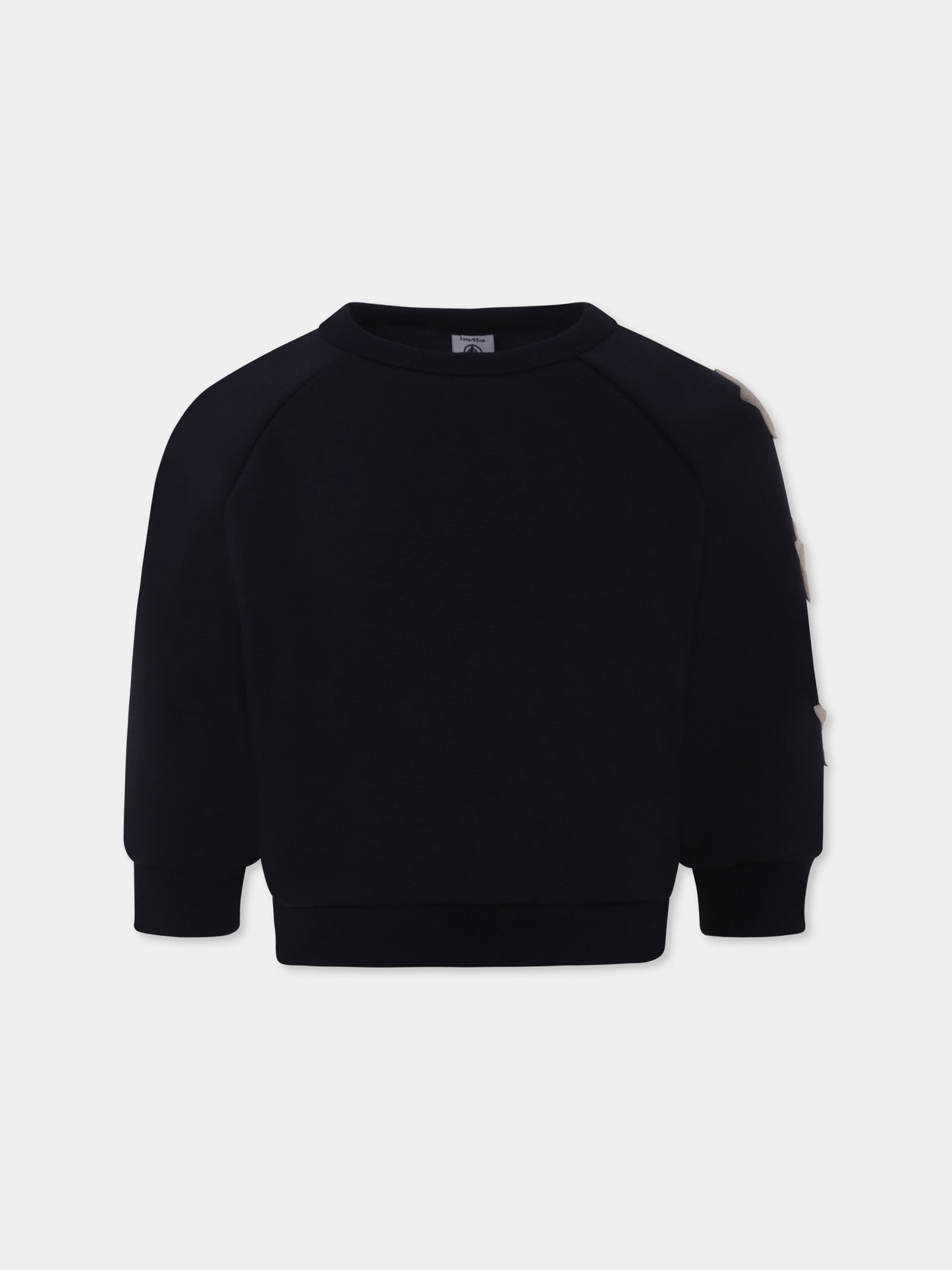 Felpa blu per bambino con stelle,Petit Bateau,A0B9Z01