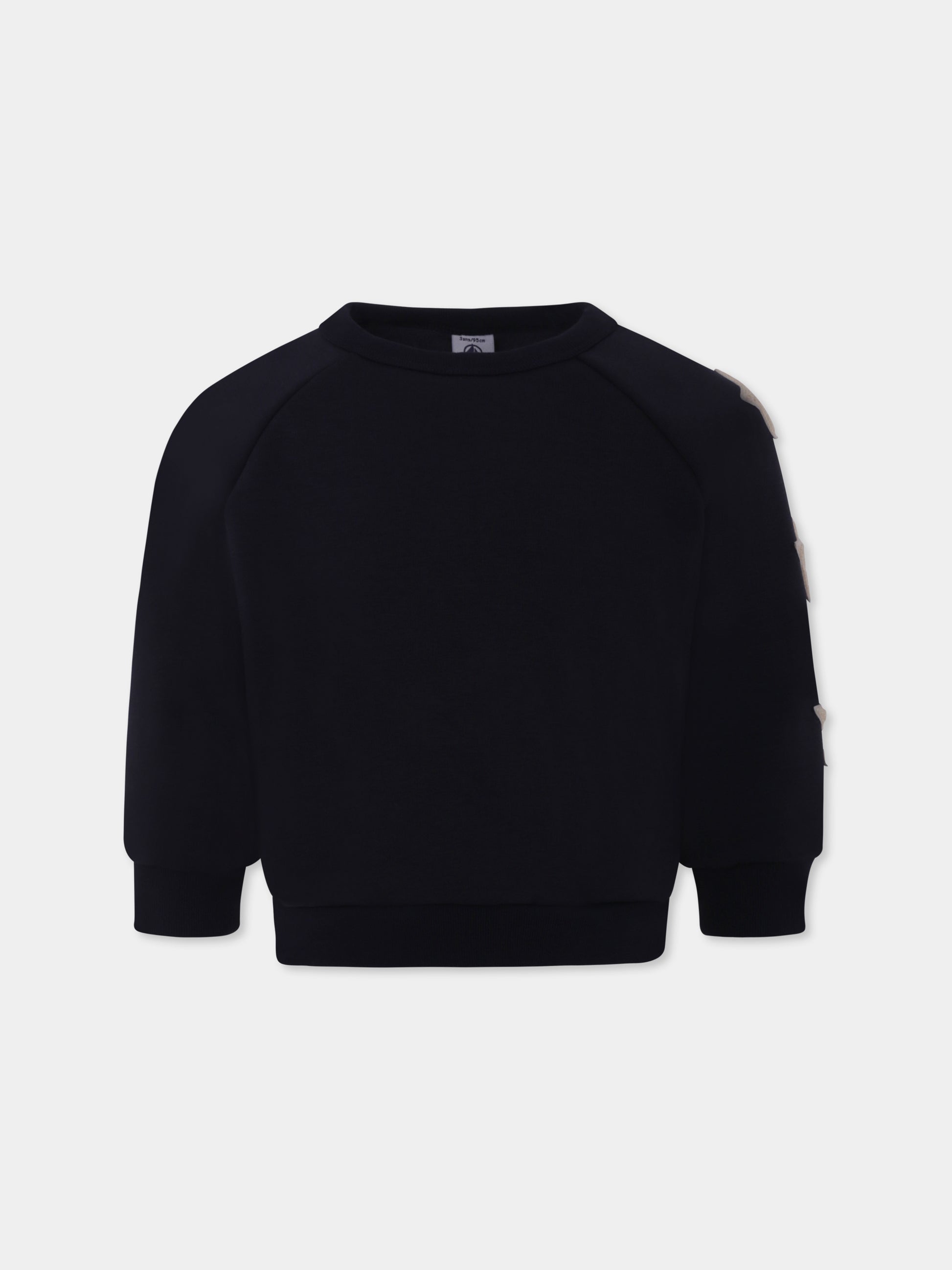 Felpa blu per bambino con stelle,Petit Bateau,A0B9Z01