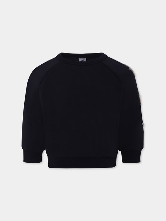 Felpa blu per bambino con stelle,Petit Bateau,A0B9Z01