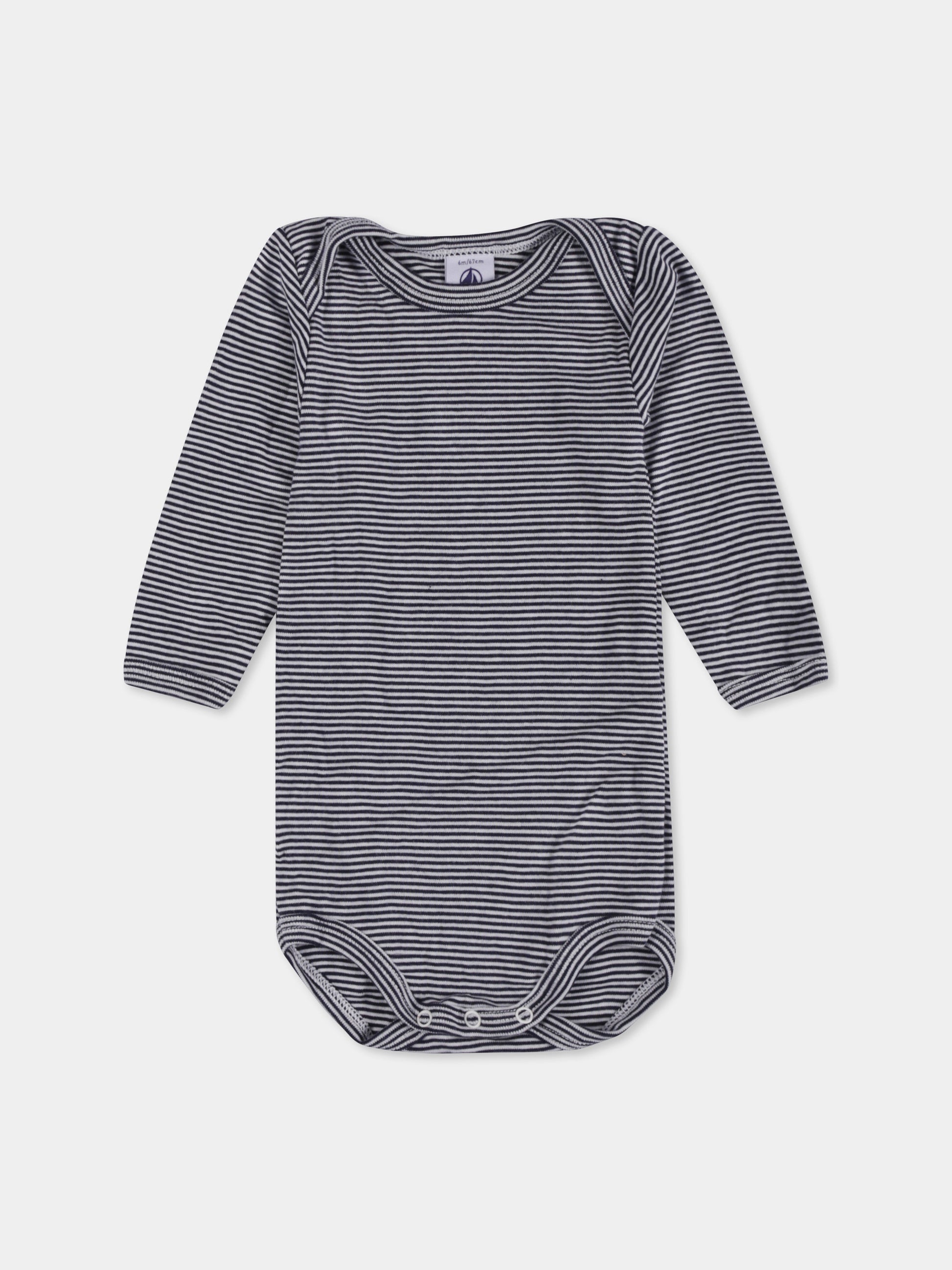 Set body multicolor per neonati con cuori e scritta,Petit Bateau,A0BEA 00