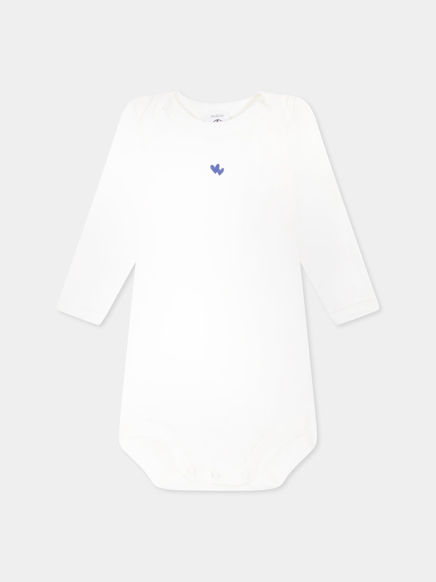 Set body multicolor per neonati con cuori e scritta,Petit Bateau,A0BEA 00