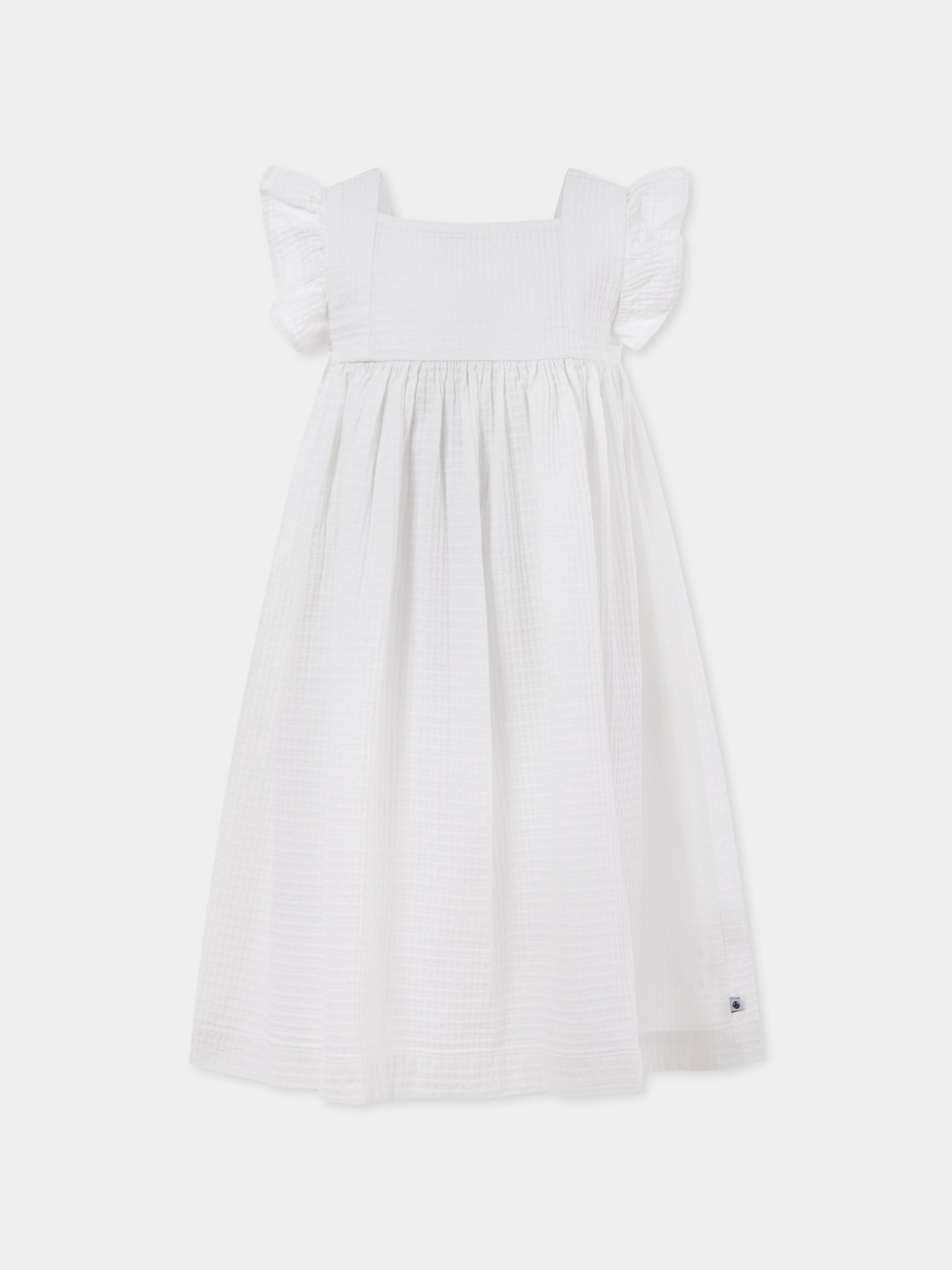 Vestito bianco per bambina,Petit Bateau,A0BFI 01