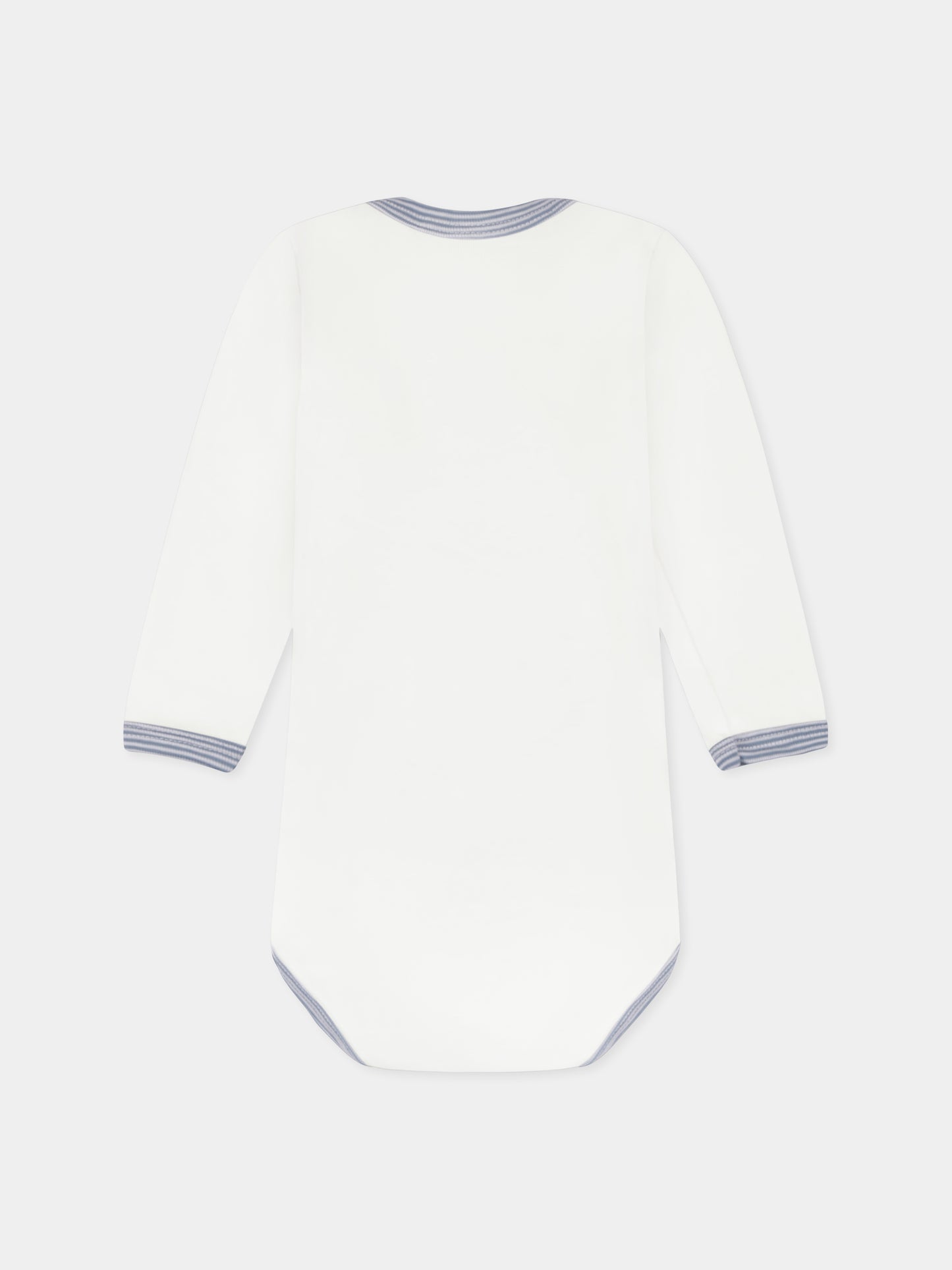 Set body bianco per neonati con animali,Petit Bateau,A0BG0 00