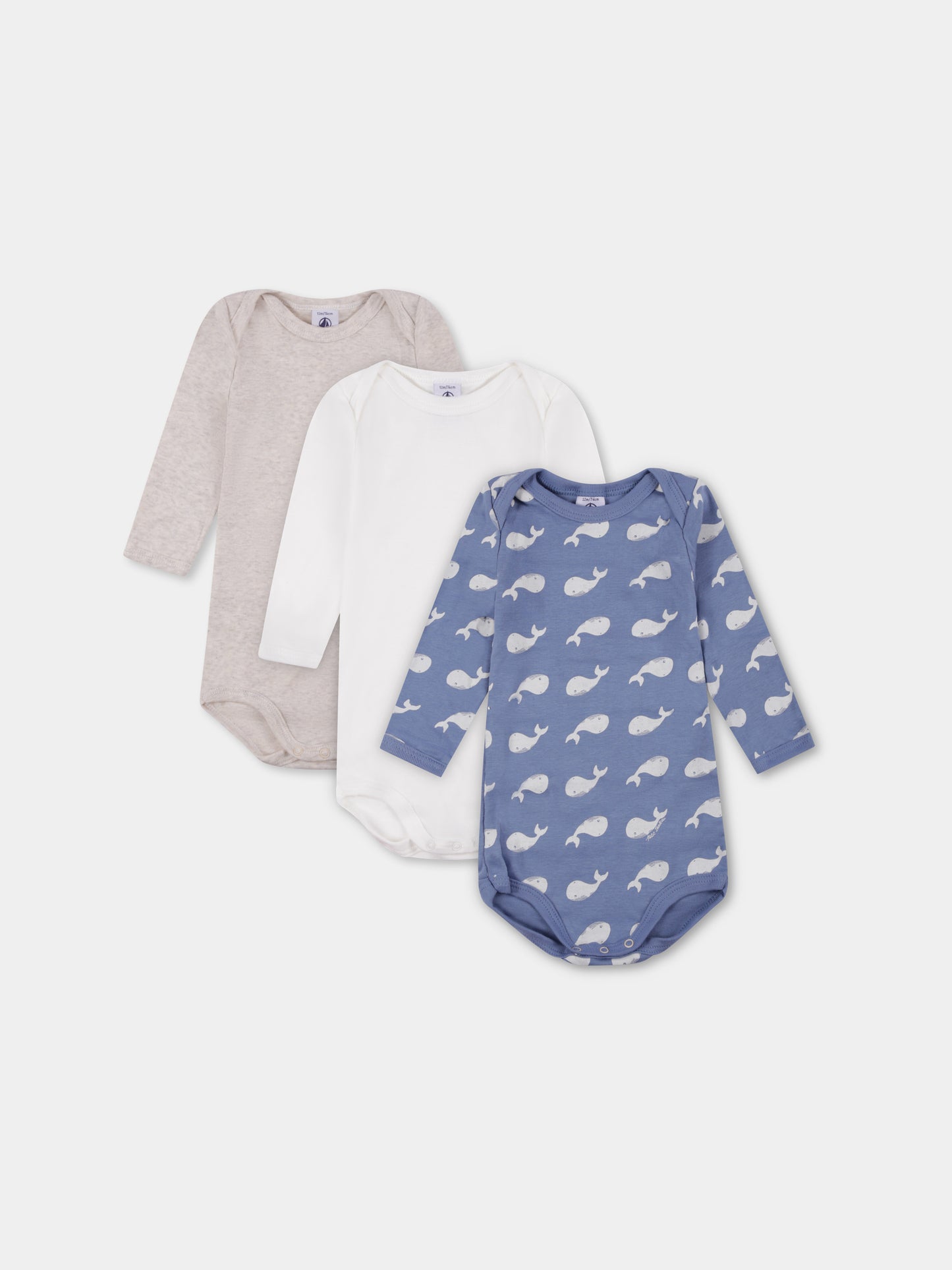 Set body muticolor per neonati con balena,Petit Bateau,A0BG1 00