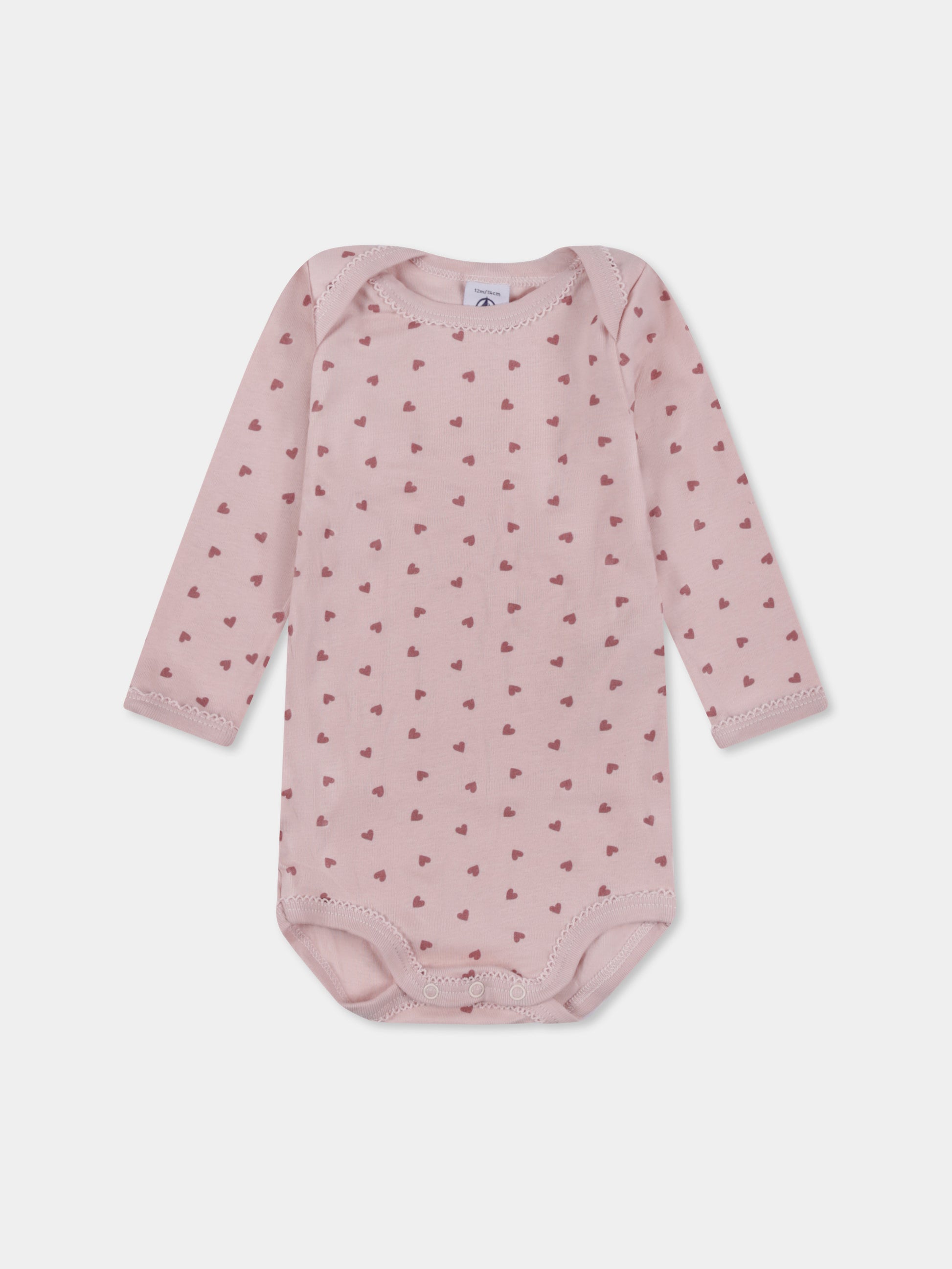 Set body multicolor per neonata con cuori e stella cadente,Petit Bateau,A0BGV 00