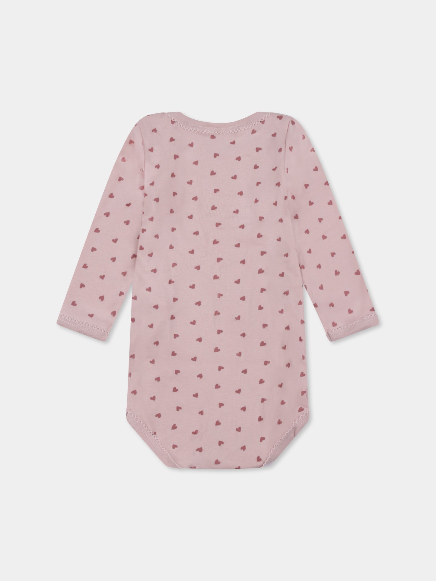 Set body multicolor per neonata con cuori e stella cadente,Petit Bateau,A0BGV 00