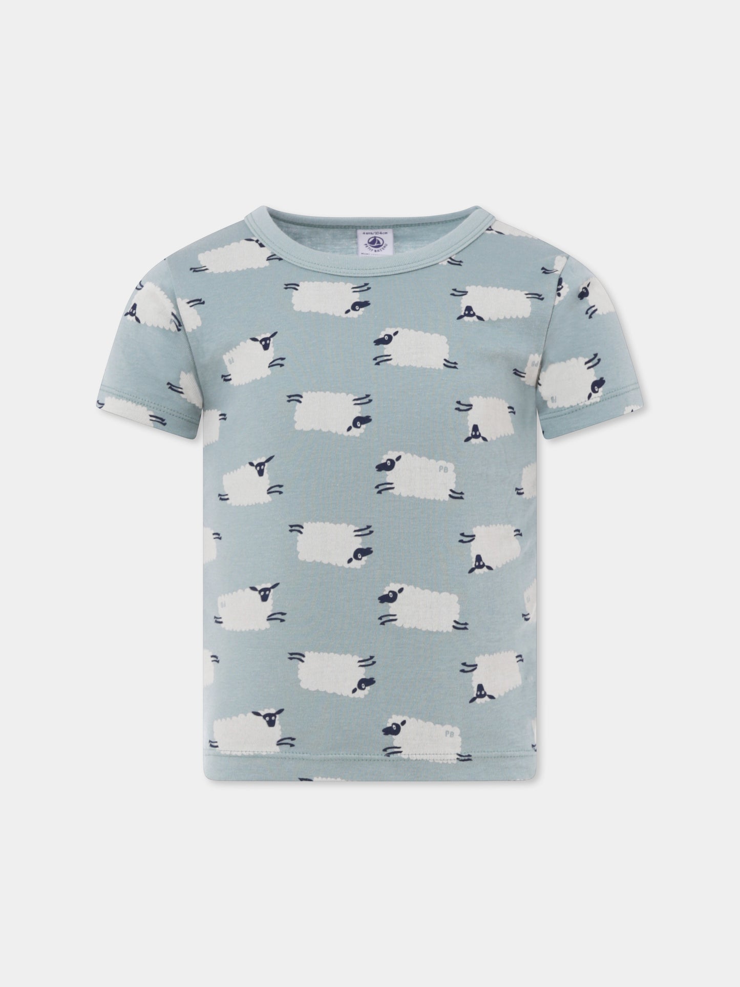 Set canottiere multicolor per bambino con righe e pecore,Petit Bateau,A0BHO 00