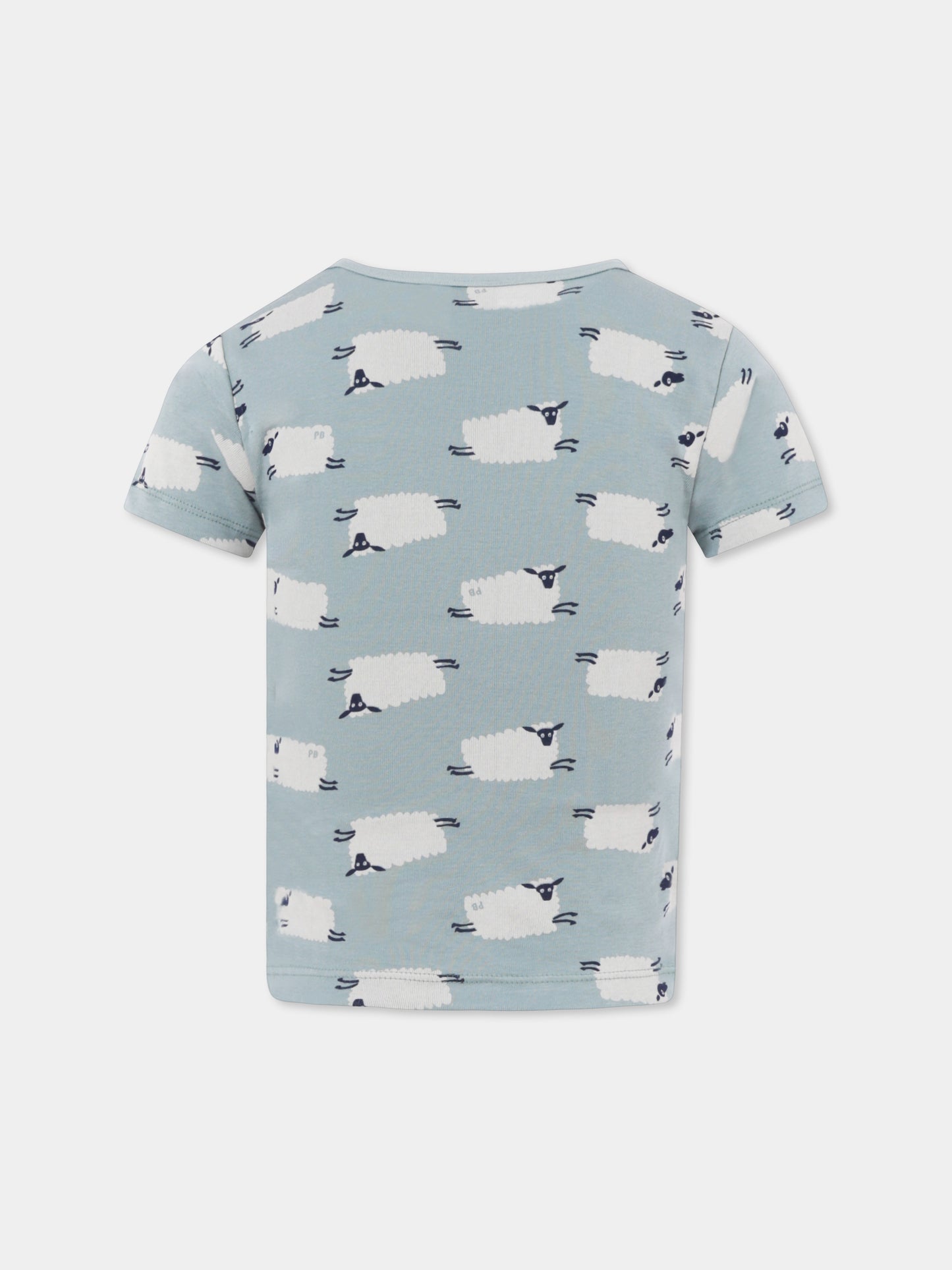 Set canottiere multicolor per bambino con righe e pecore,Petit Bateau,A0BHO 00