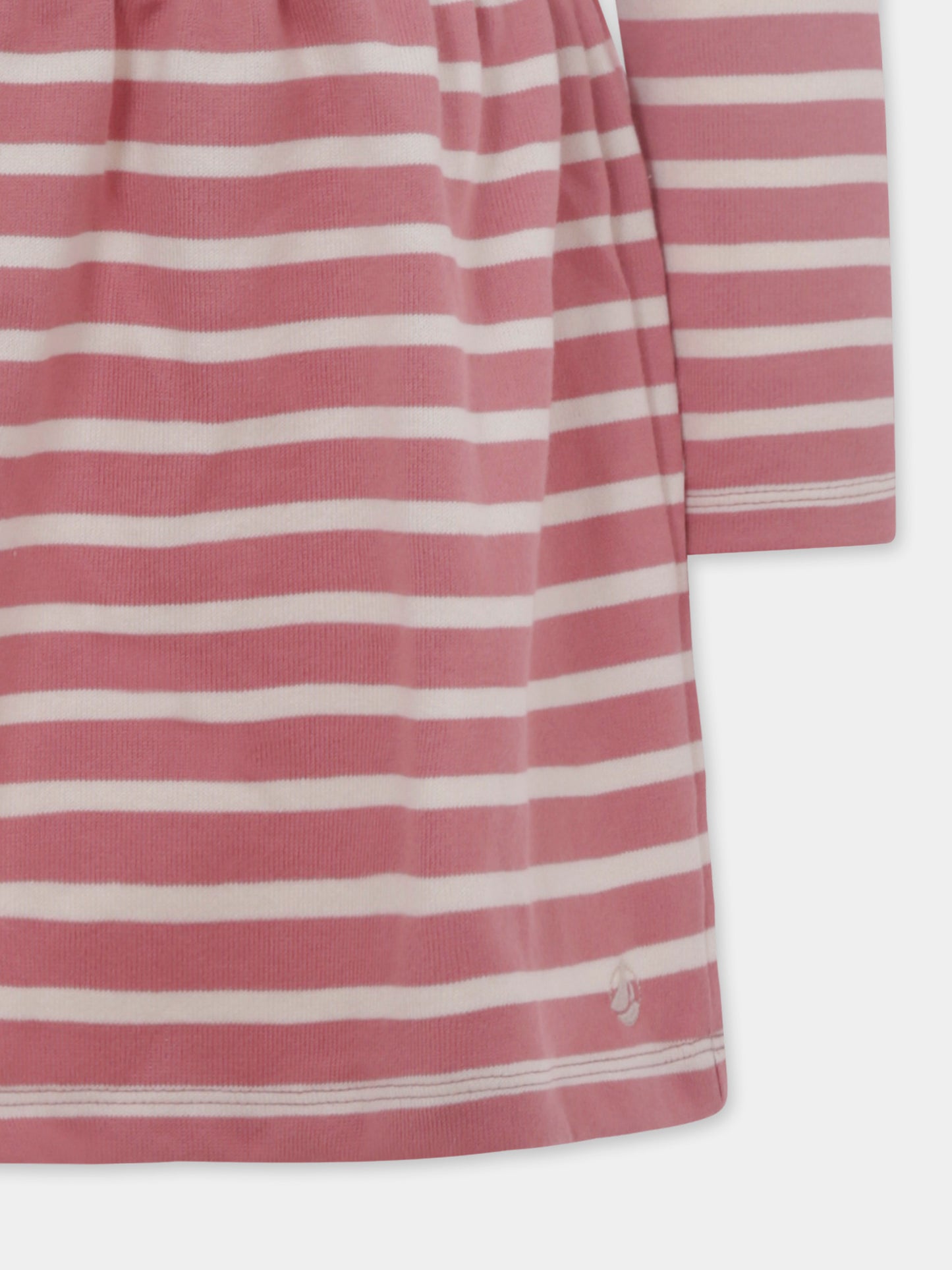 Vestito rosa per bambina con logo,Petit Bateau,A0BOC 01