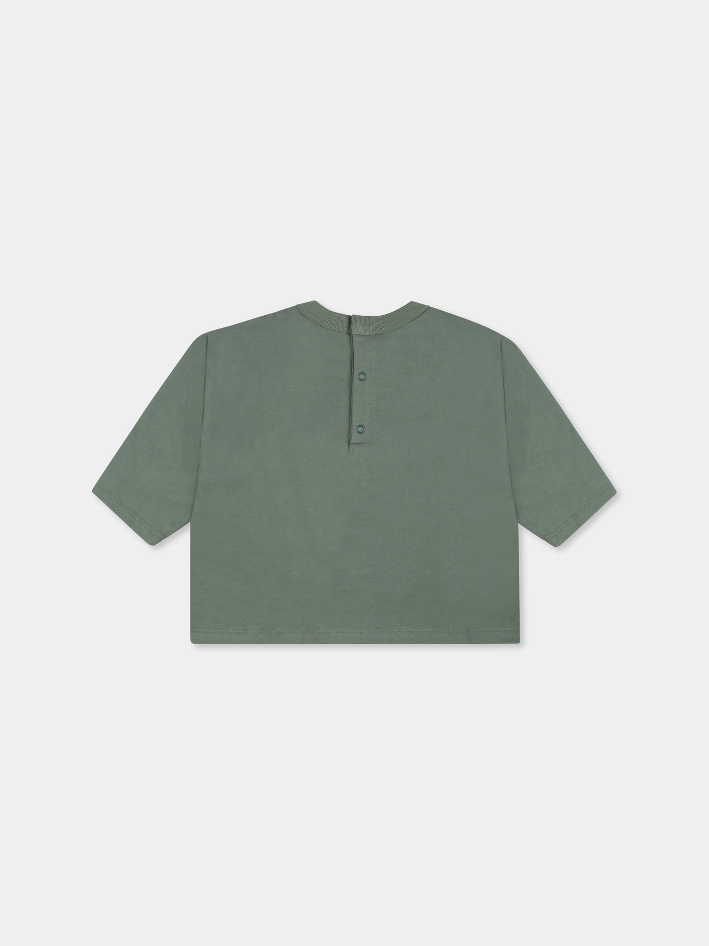 T-shirt verde per neonato con puzzola,Petit Bateau,A0BPI 04