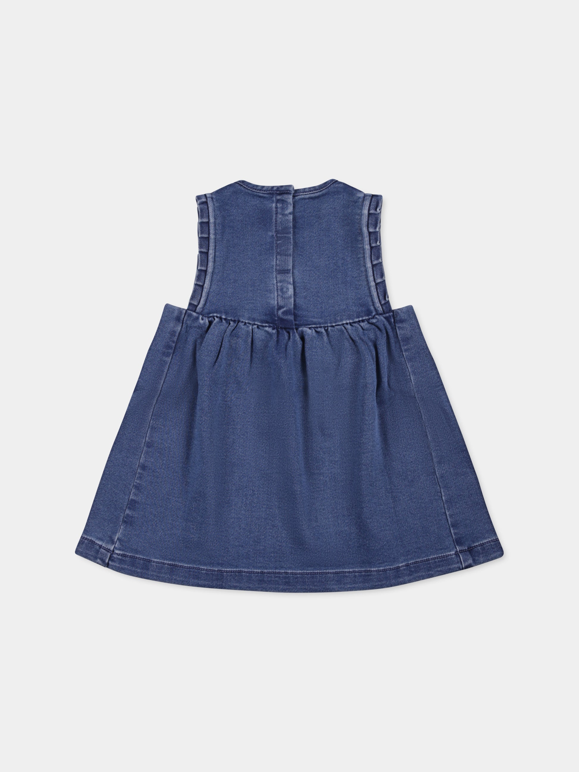 Vestito blu per neonata,Petit Bateau,A0BYH 01