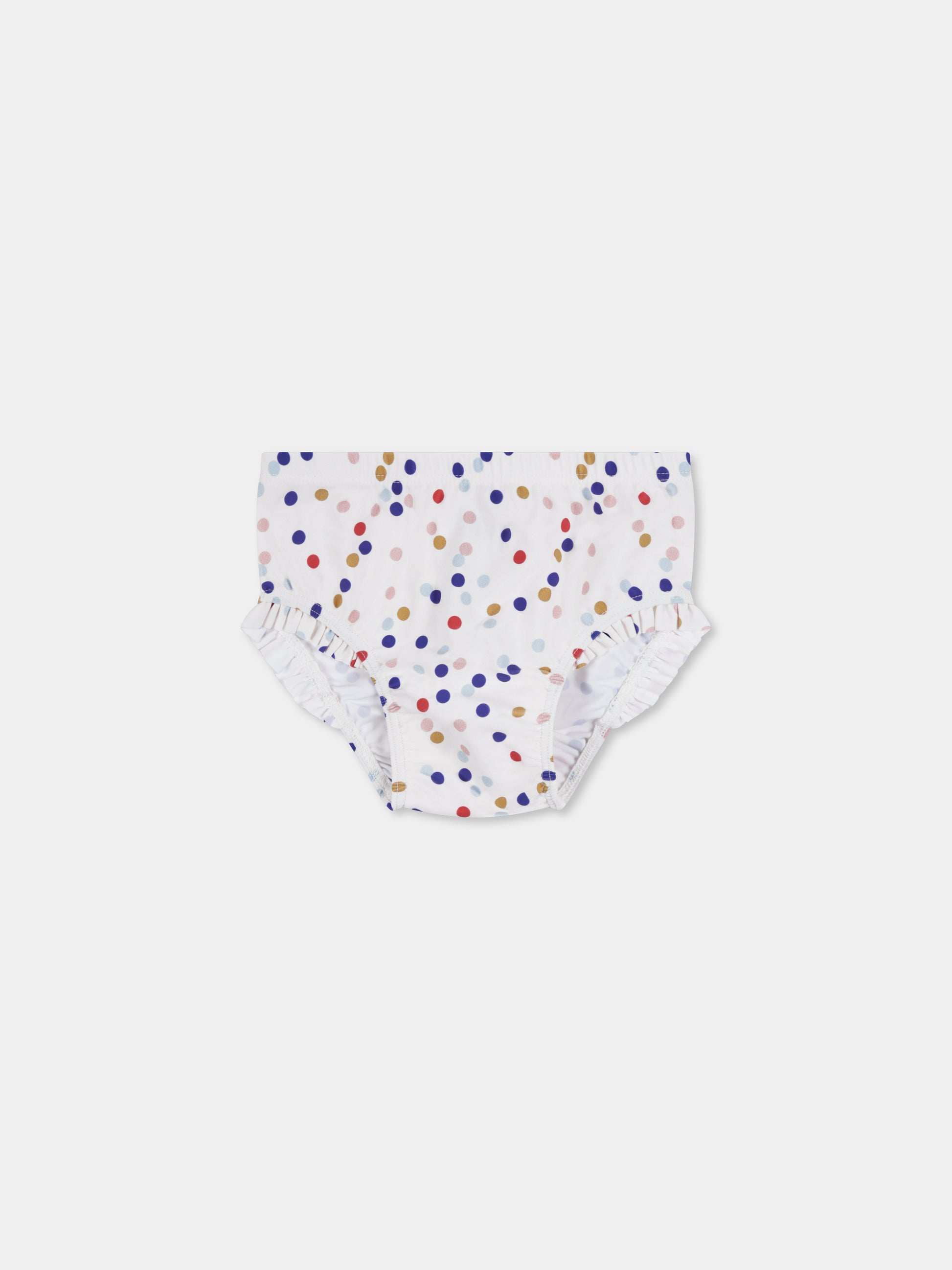 Slip bianchi per neonata con pois all over,Petit Bateau,A09WS 01
