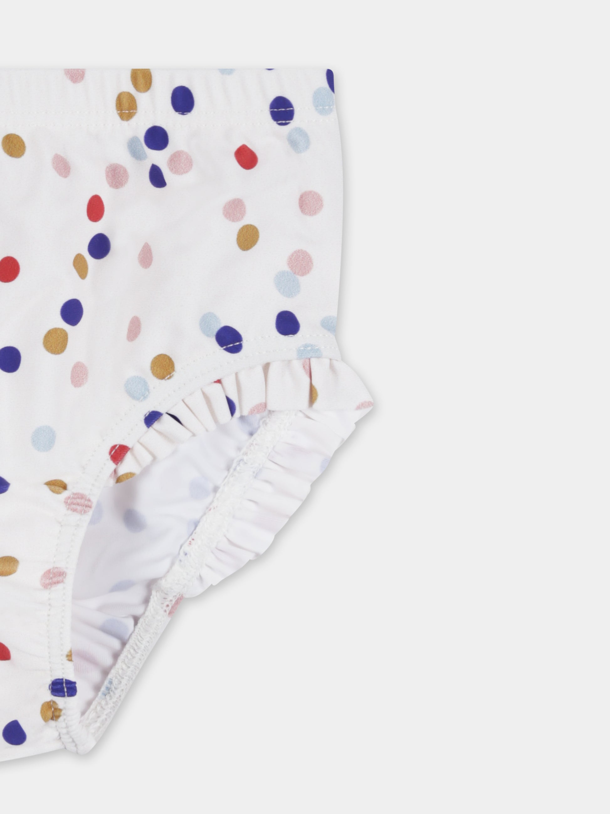 Slip bianchi per neonata con pois all over,Petit Bateau,A09WS 01