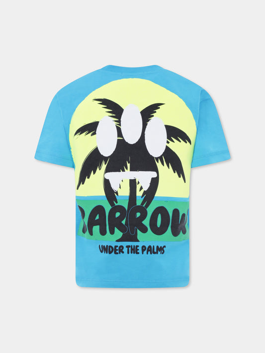 Light blue t-shirt for kids with smiley