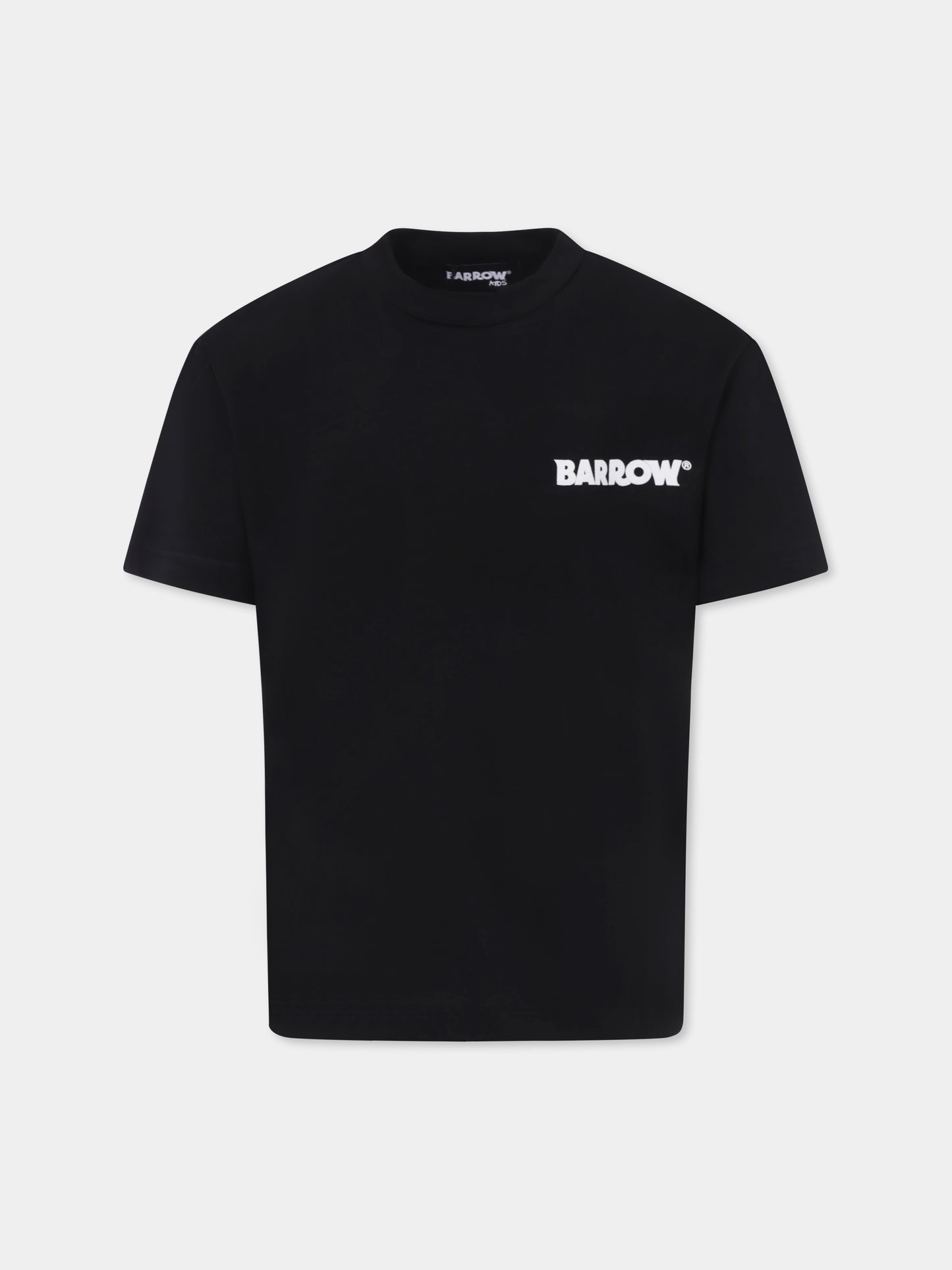 Black t-shirt for kids with smiley