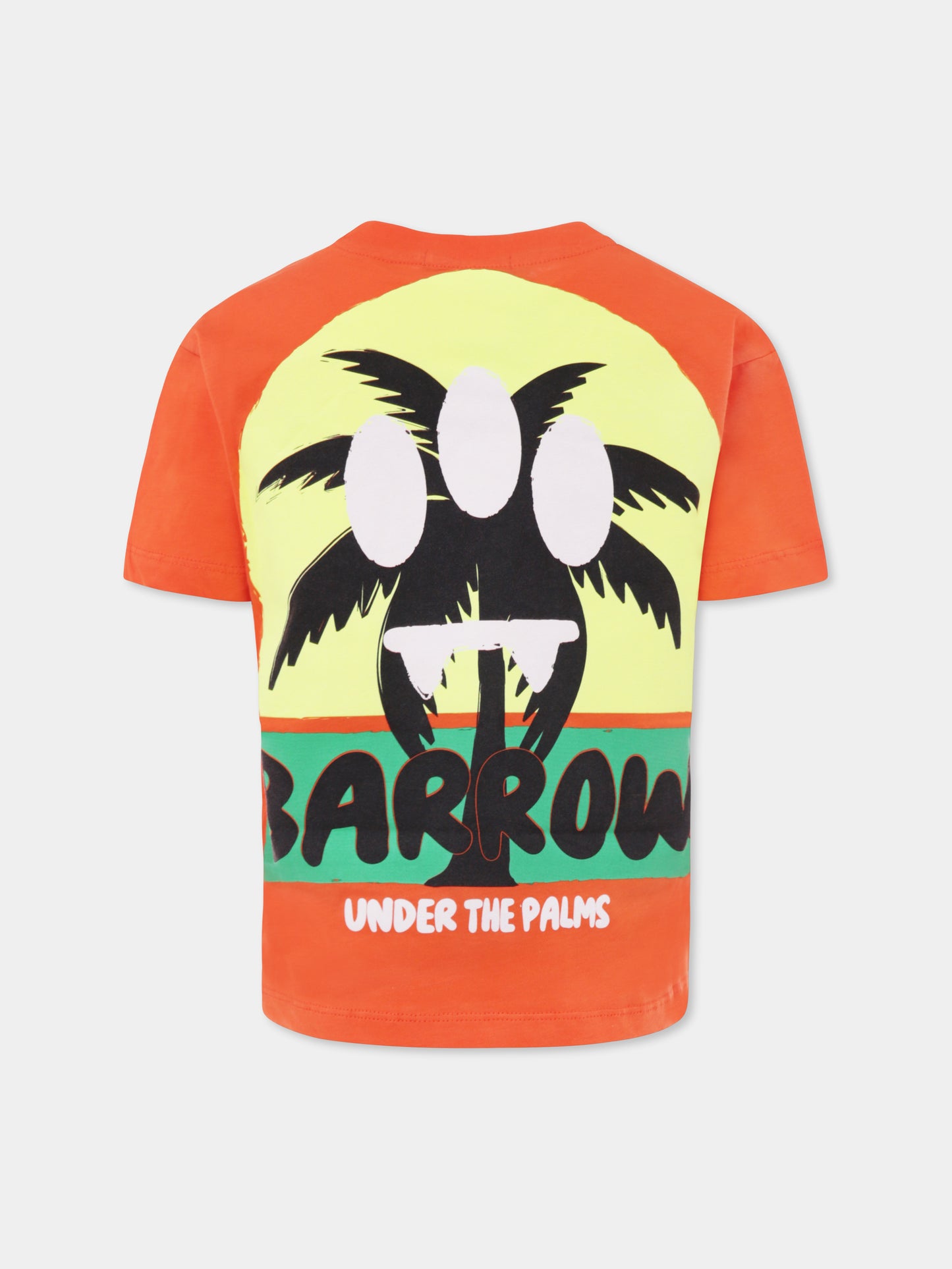 Orange t-shirt for kids with smiley