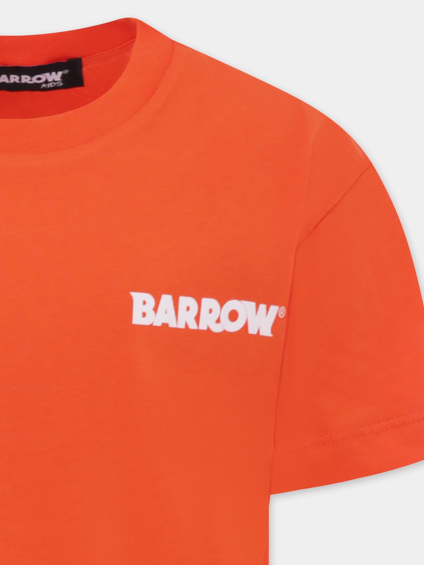 Orange t-shirt for kids with smiley