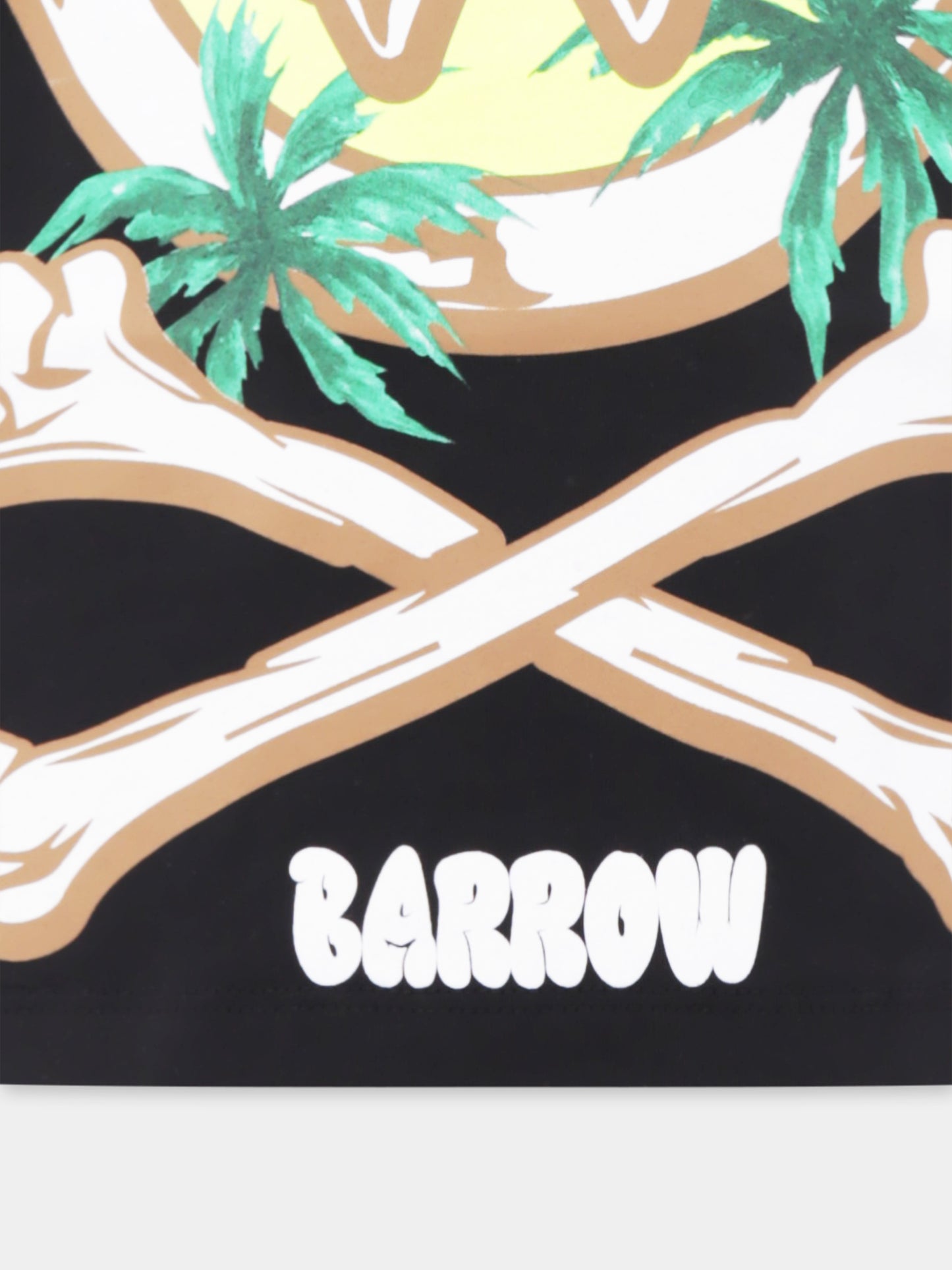 Black t-shirt for kids with smiley