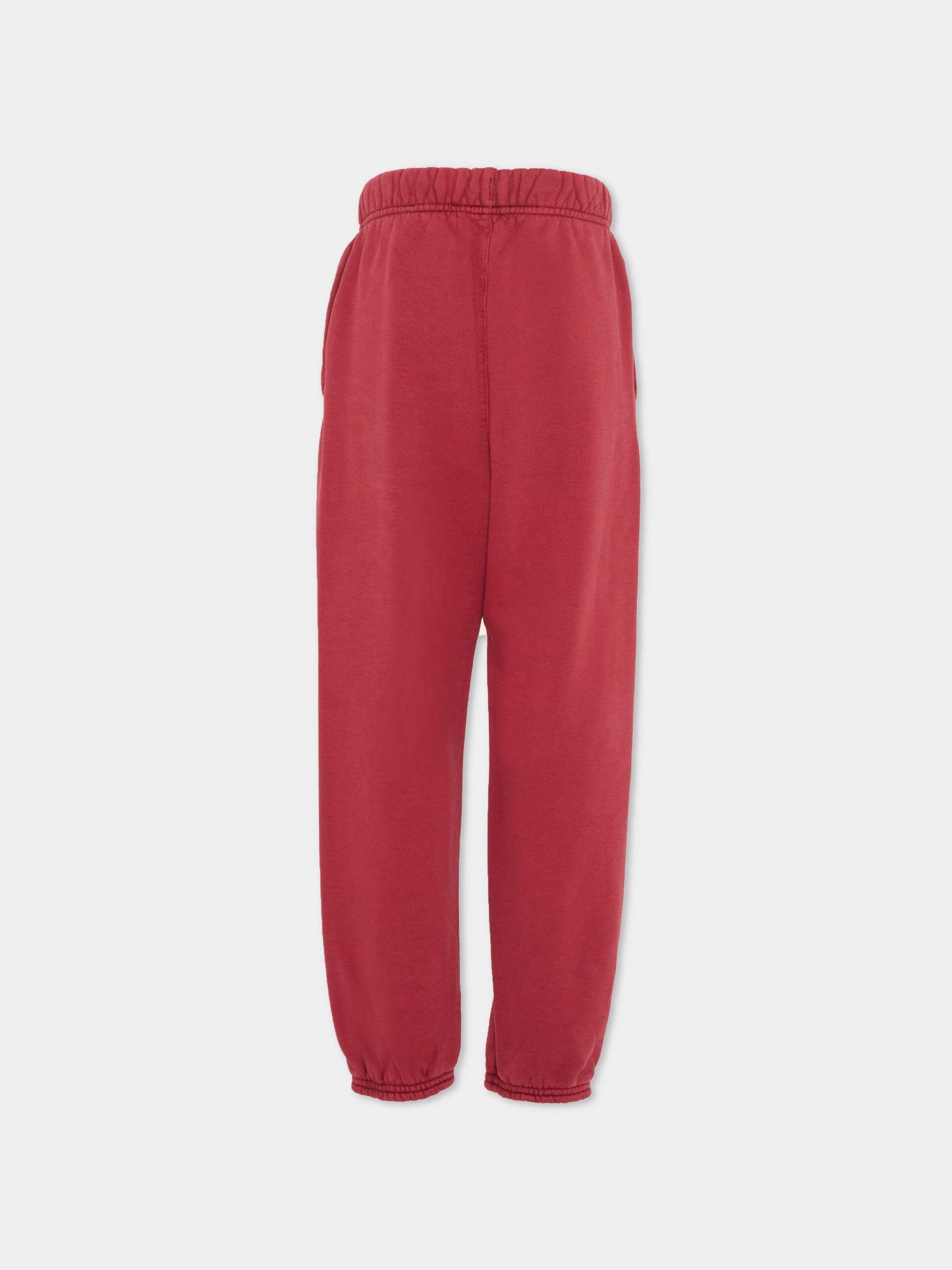 Pantaloni bordeaux per bambini con logo,Fear Of God Essentials,785HO253691K CRIMSON